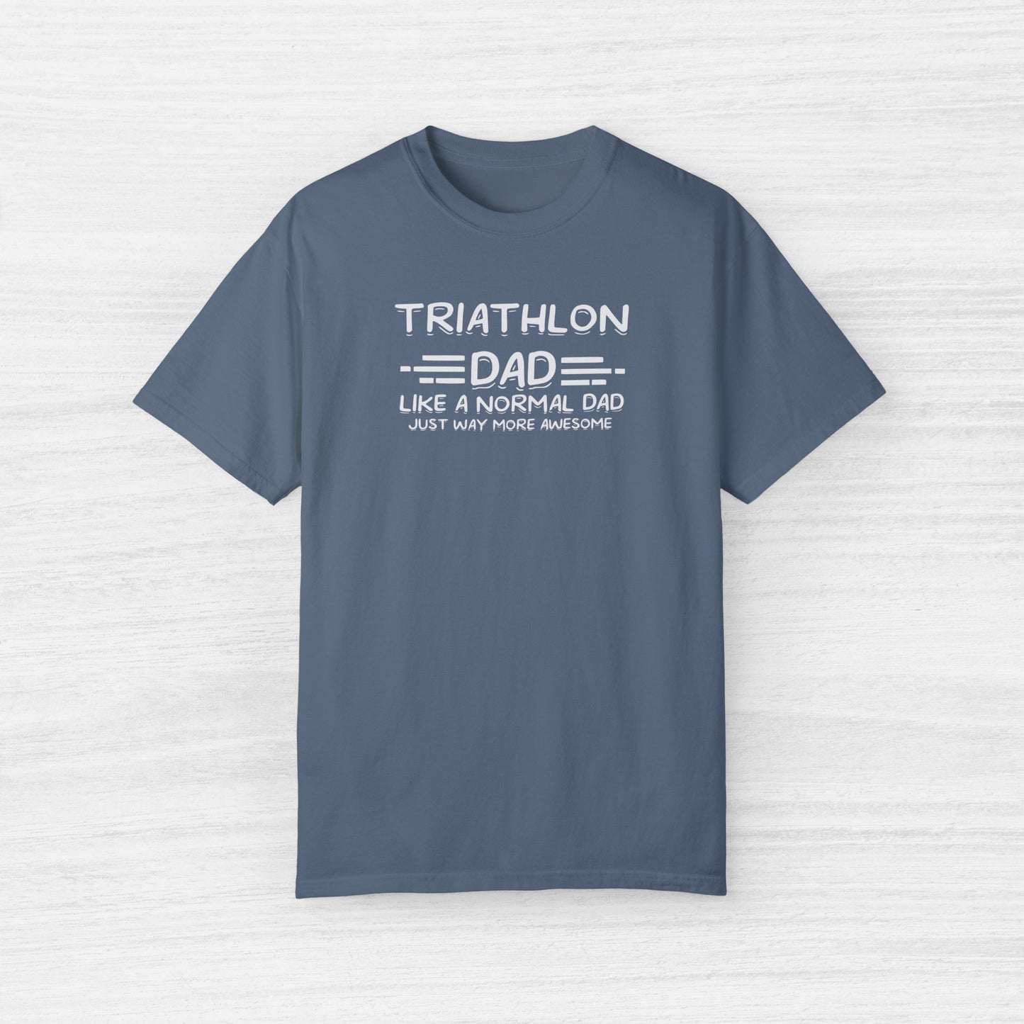 Triathlon Dad Like a Regular Dad just way more Awesome T-Shirt for Men
