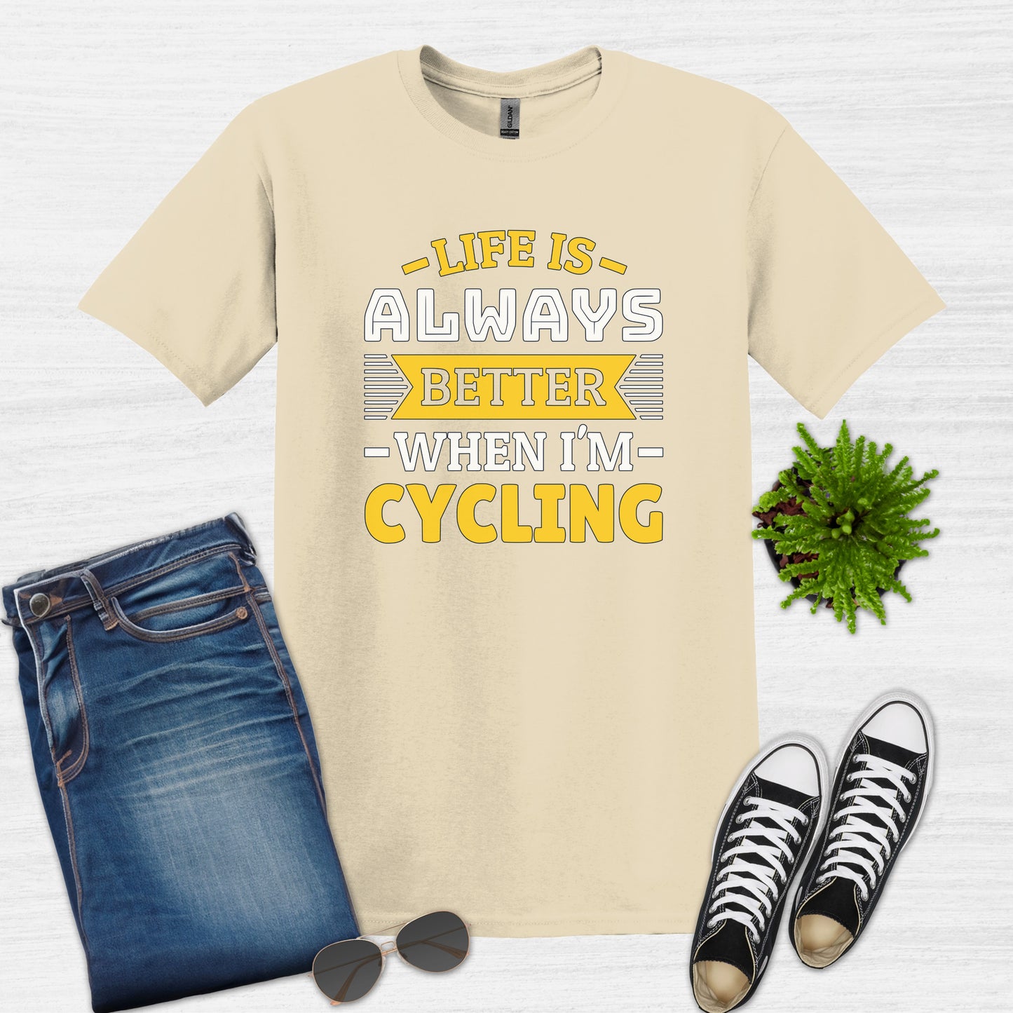 Life is always better when I'm cycling T-Shirt