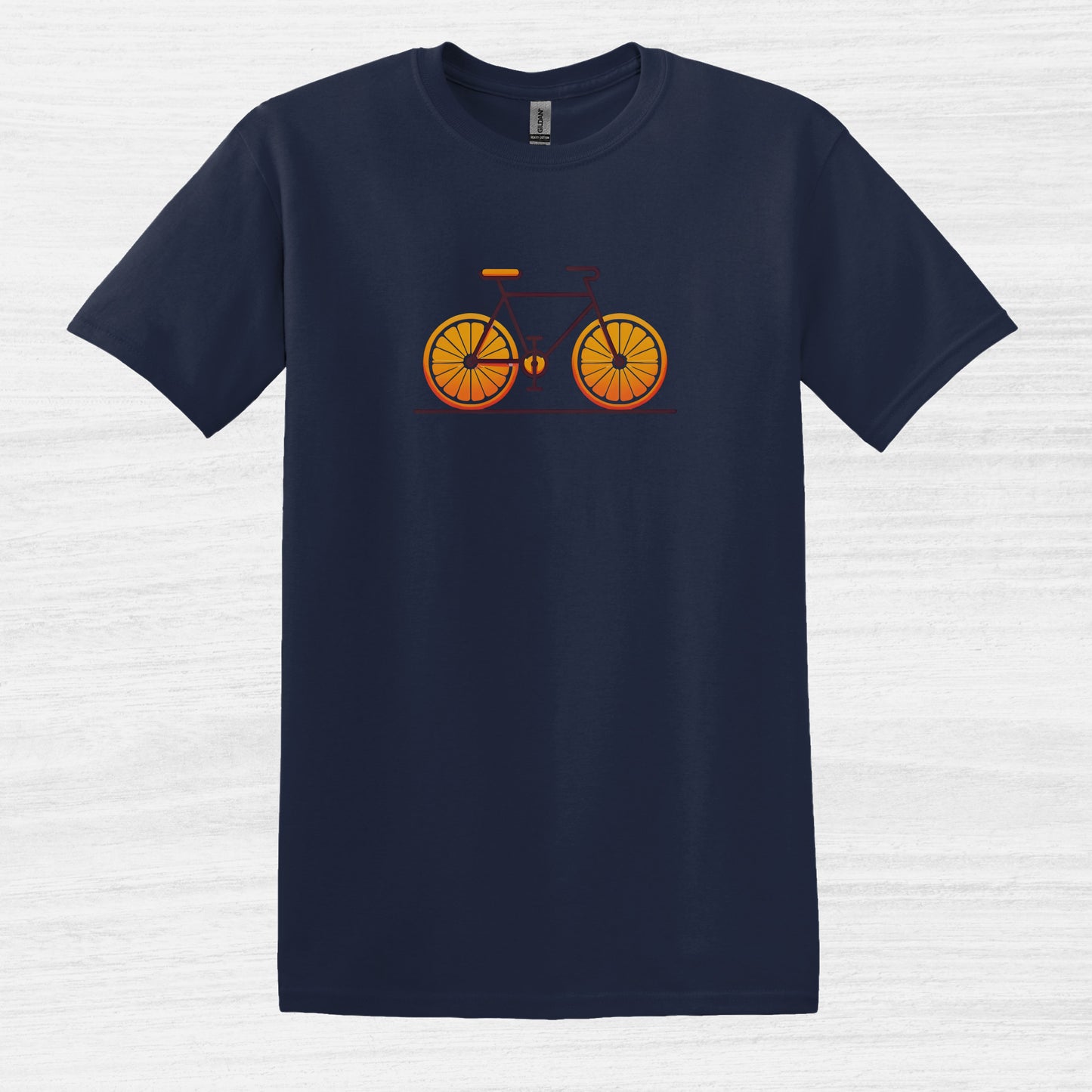 Bicycle with orange slices wheels Graphic T-Shirt for Men