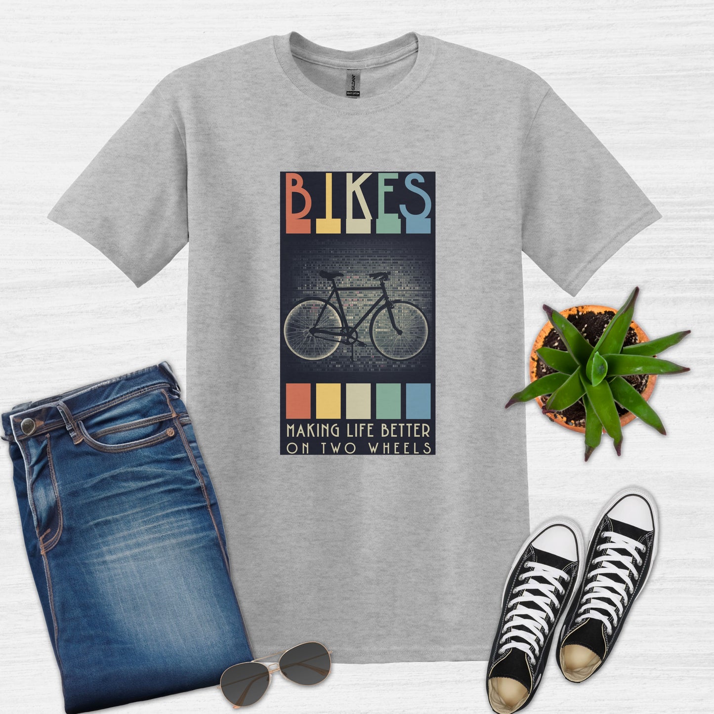 Camiseta Bicicletas que mejoran la vida sobre dos ruedas