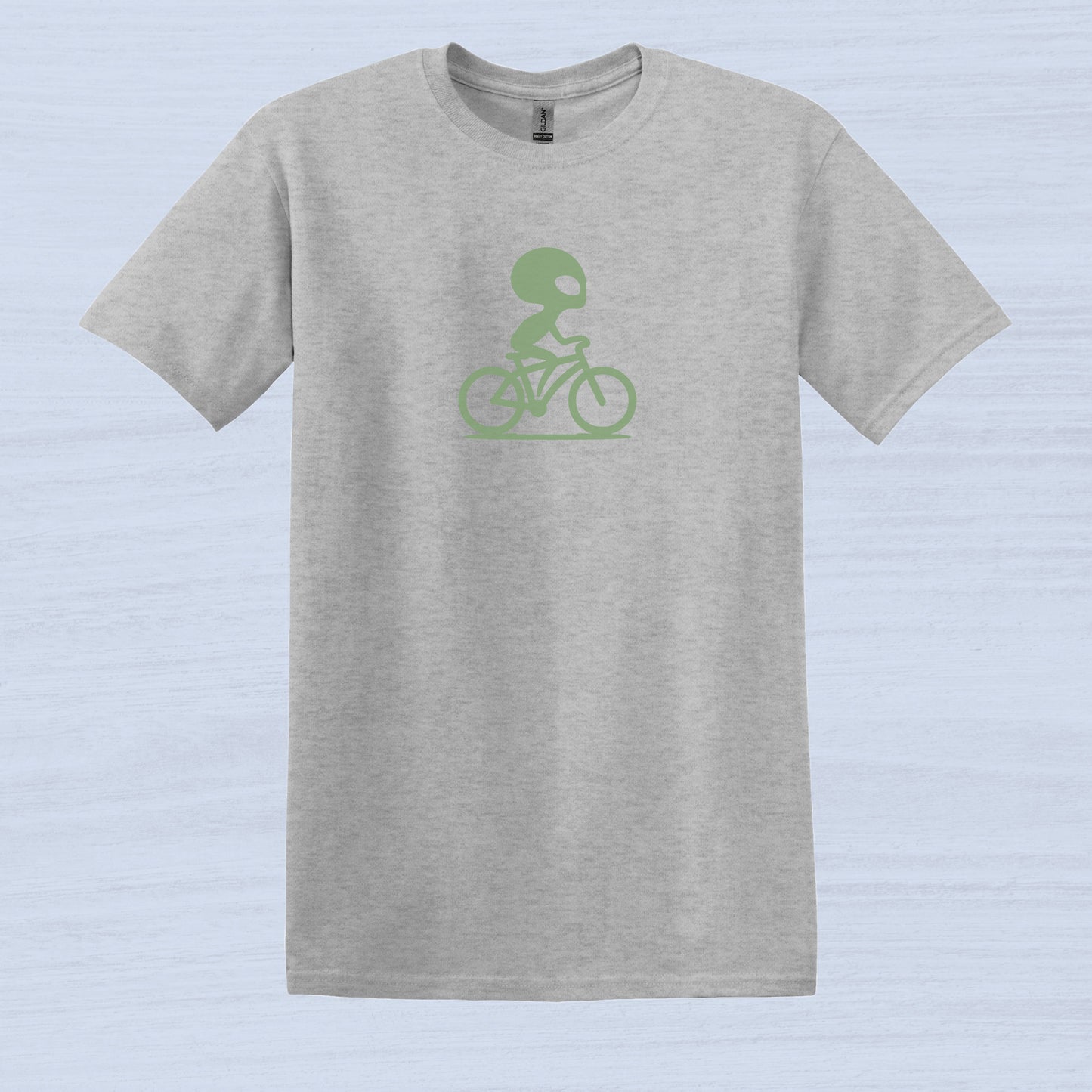 Cycling Alien Bike Graphic T-Shirt for Men
