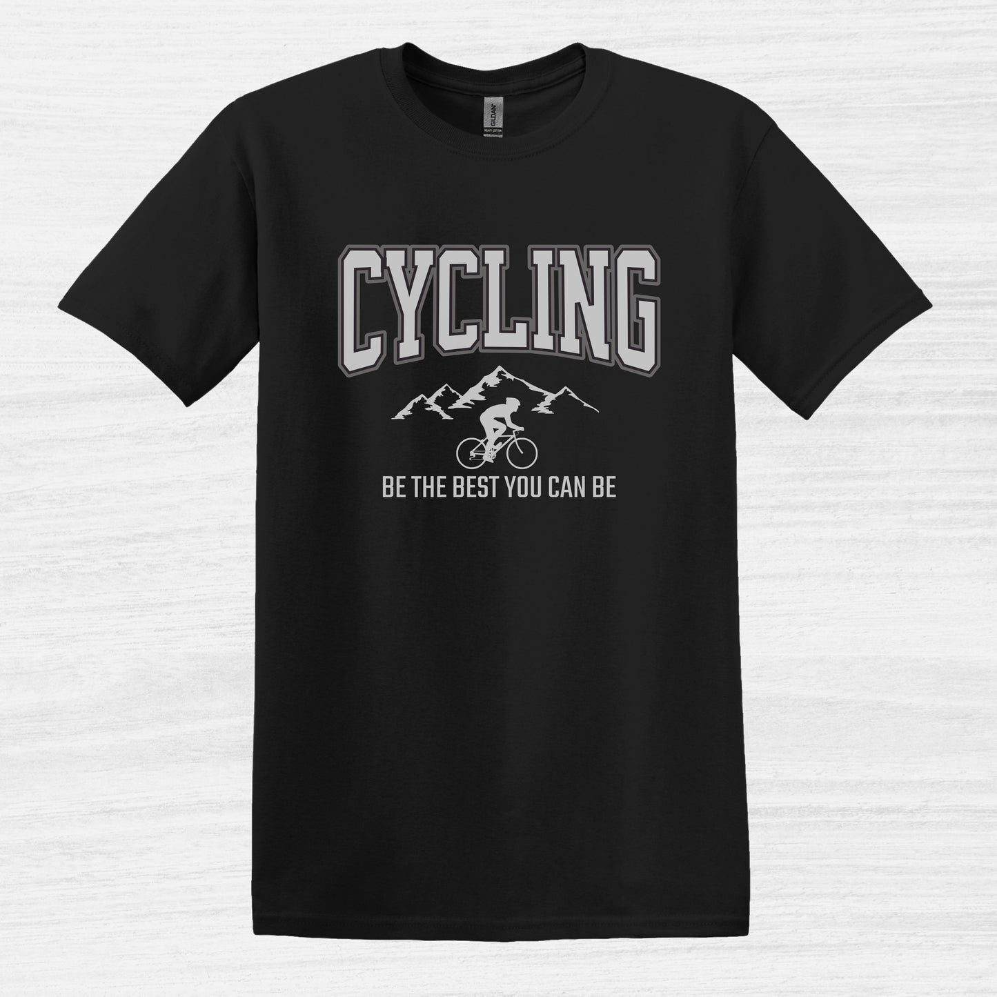Bike BLiss Cycling be the best you can be Mountain Bike T-shirt for Men Black 2