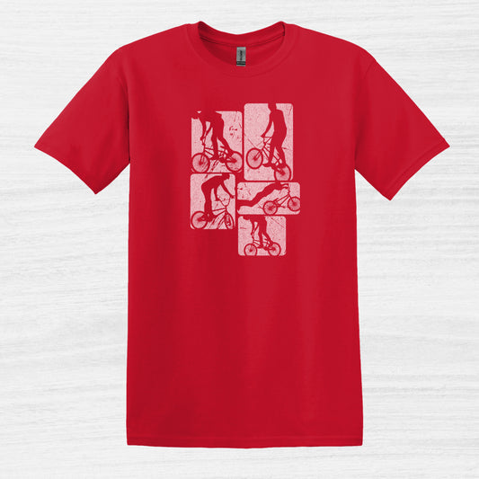 Bike Bliss BMX Dirt Jump Bike Cycling Freestyle T-Shirt Red 2
