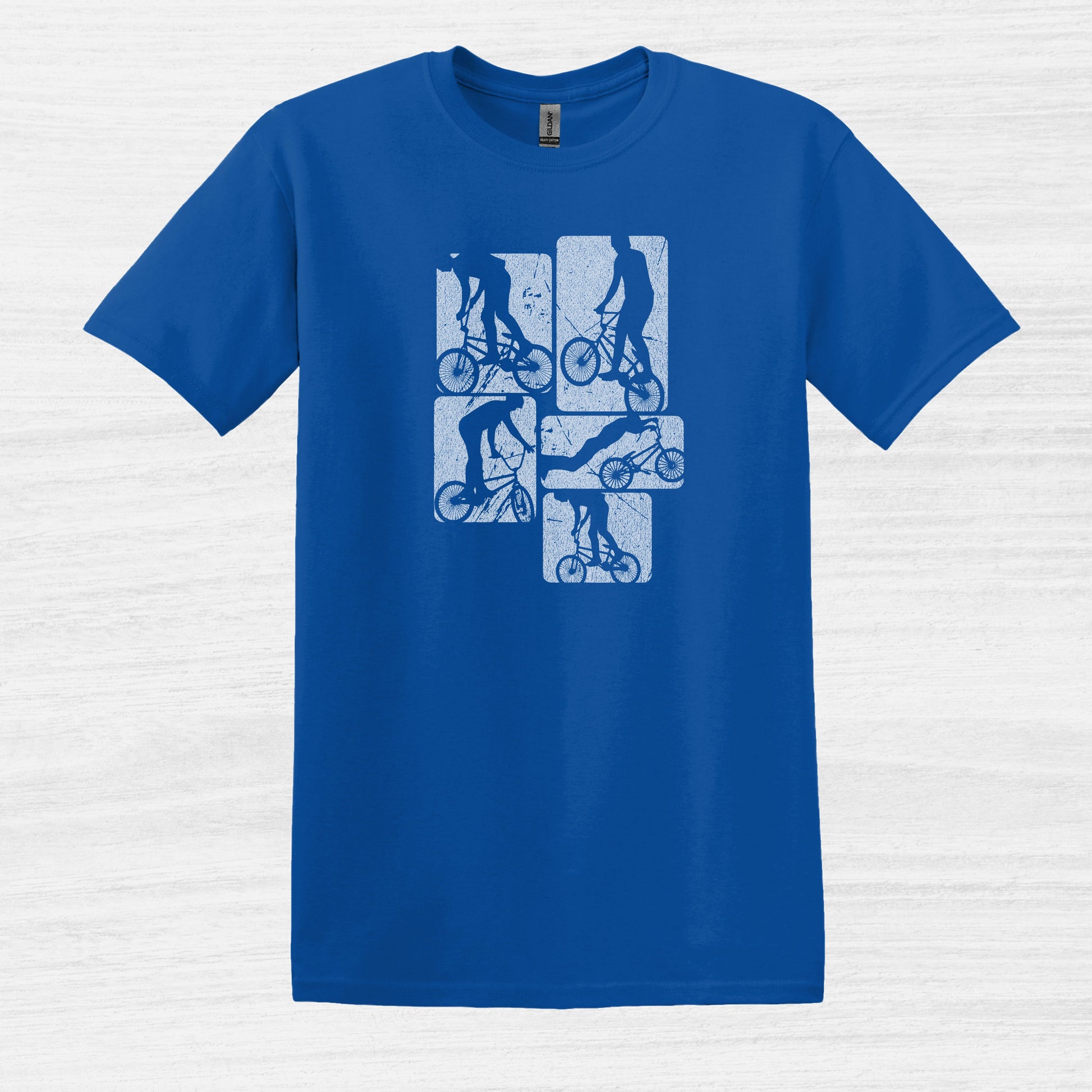 Bike Bliss BMX Dirt Jump Bike Cycling Freestyle T-Shirt Royal Blue 2