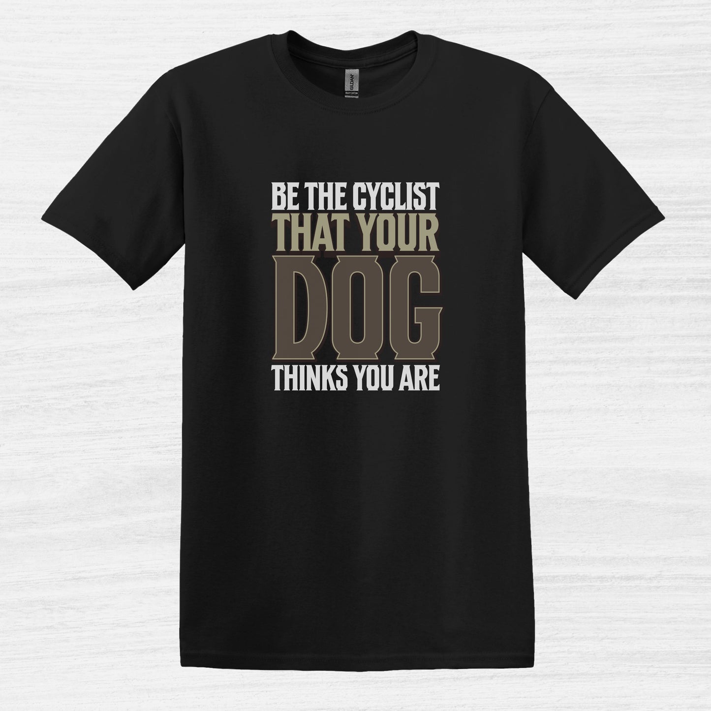 Bike Bliss Be the cyclist that your dog thinks you are T-Shirt for Men Size Black 2