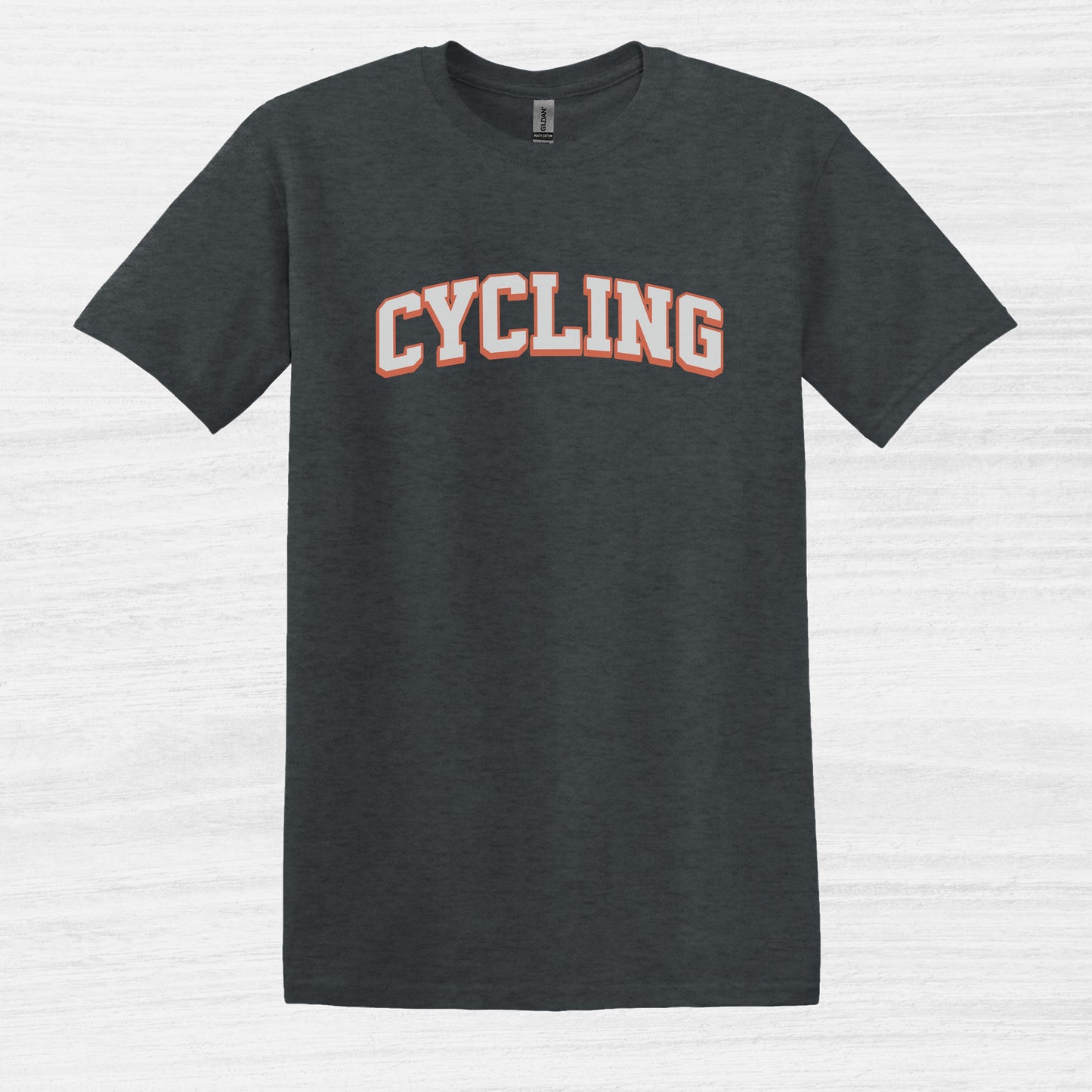 Bike Bliss Cycling Enthusiast Bike T-Shirt for Men Varsaty Style Dark Heather 2
