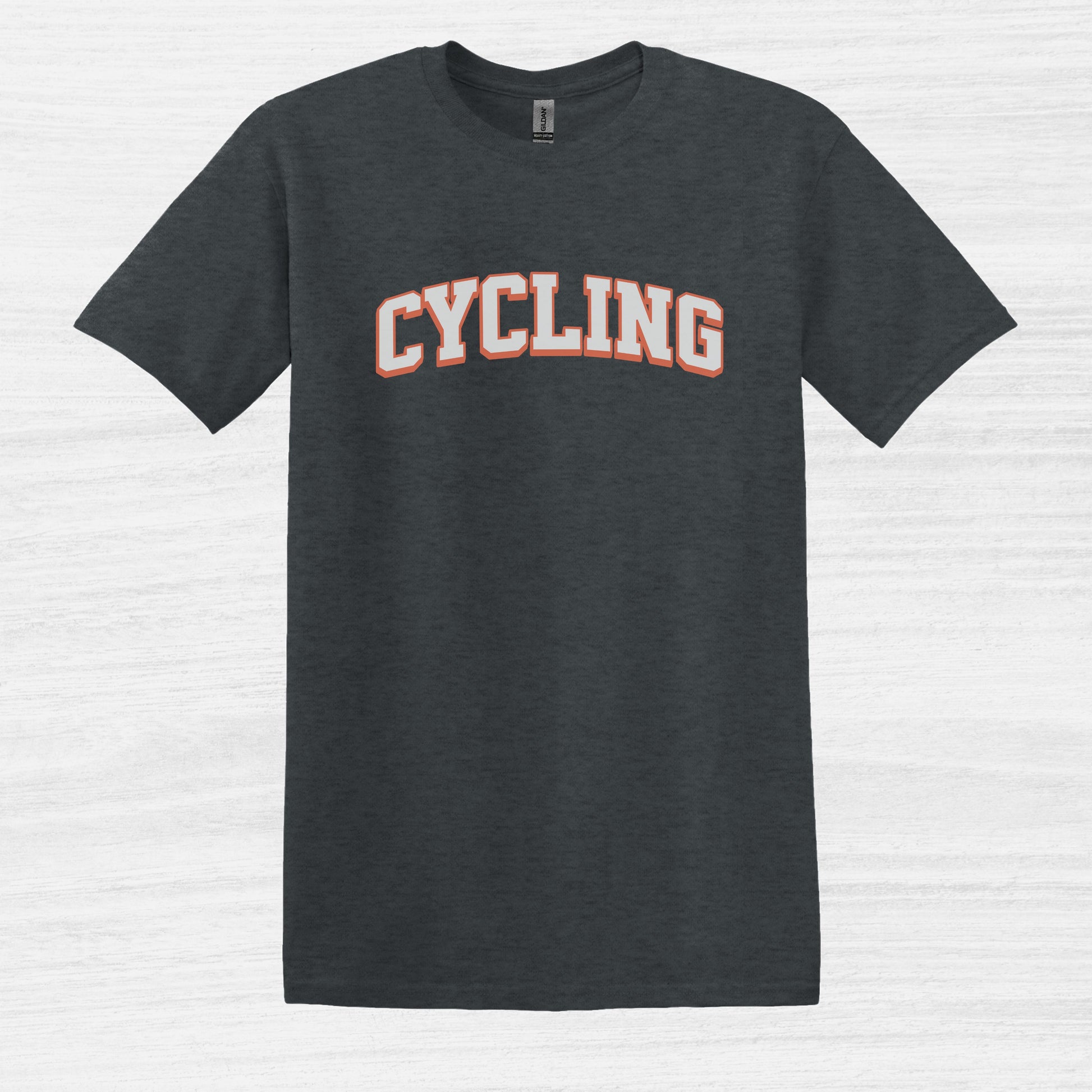 Bike Bliss Cycling Enthusiast Bike T-Shirt for Men Varsaty Style Dark Heather 2