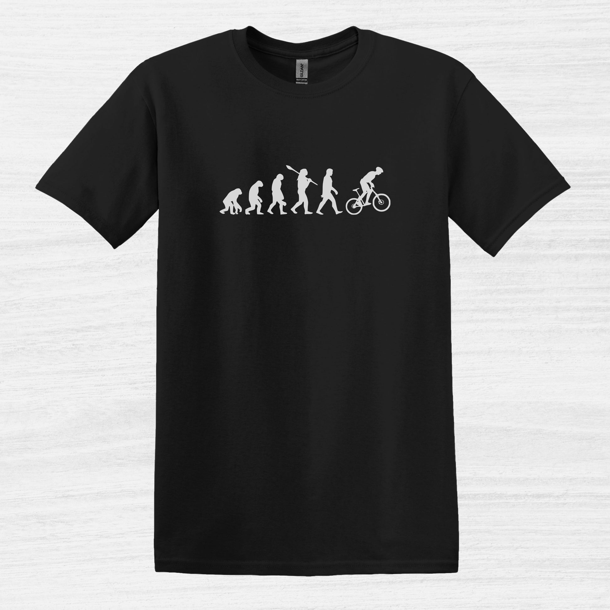 Bike Bliss Evolution Cycling Mountain Bike MTB BMX T-Shirt for Men Black 2