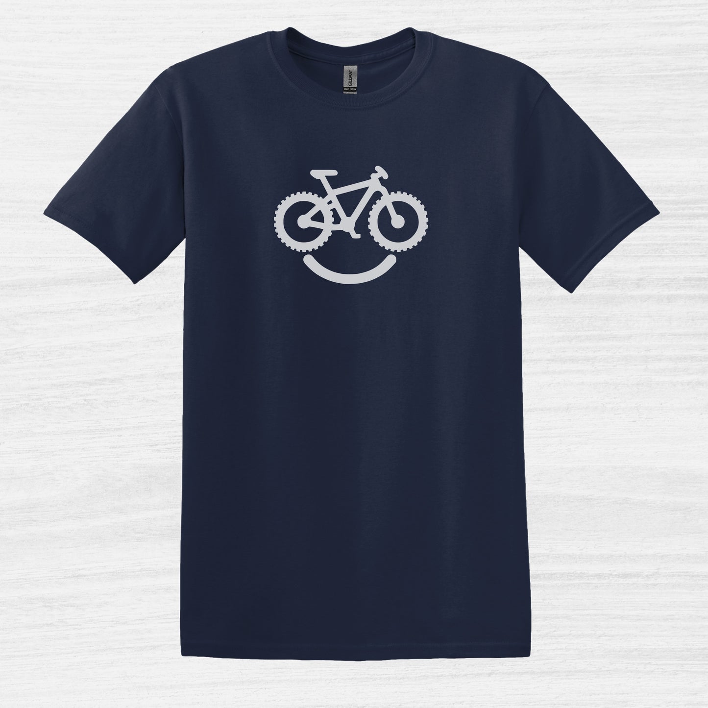 Bike Bliss Happy Mountain Bike T-Shirt for Outdoor Cycling for Men Navy 2