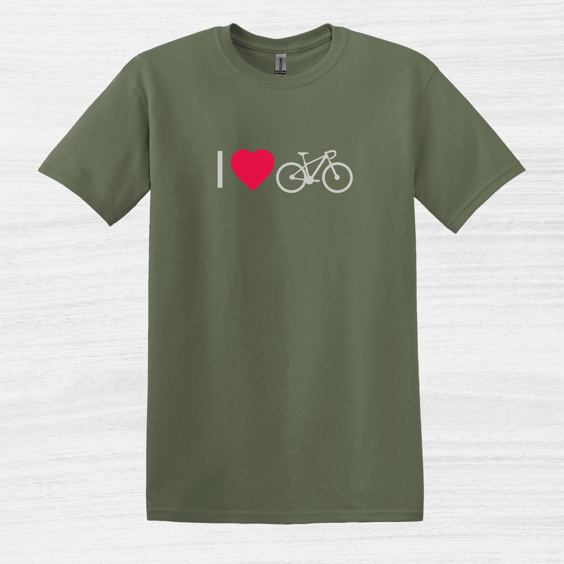 Bike Bliss Military Green Bicycle Men T-Shirt I love Cycling 2