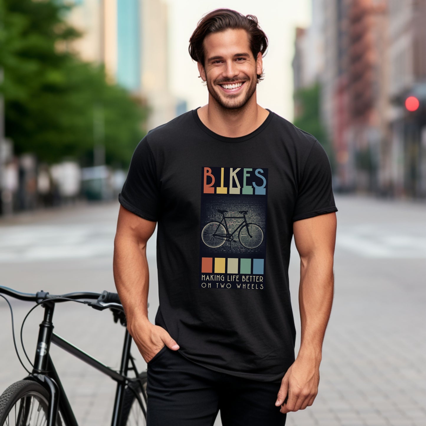 Camiseta Bicicletas que mejoran la vida sobre dos ruedas