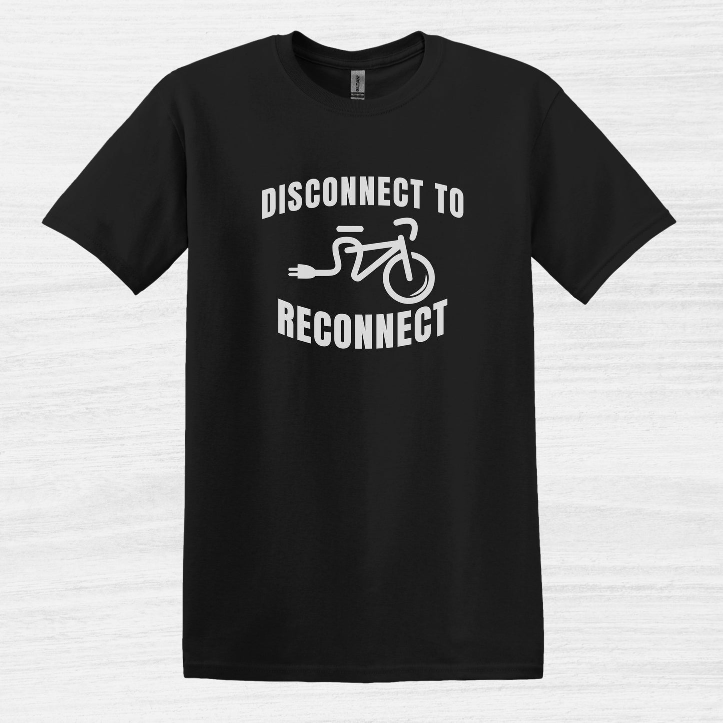 Disconnect To Reconnect Bicycle T-Shirt
