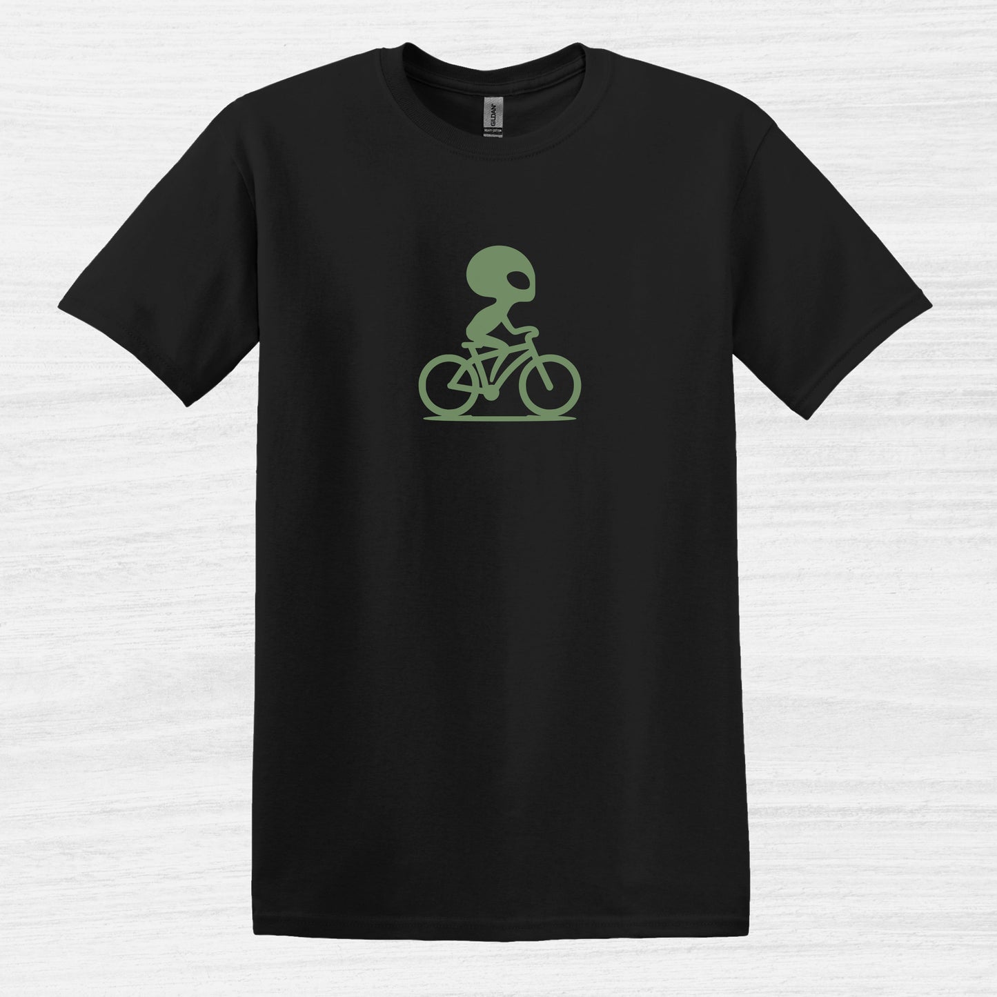 Cycling Alien Bike Graphic T-Shirt for Men