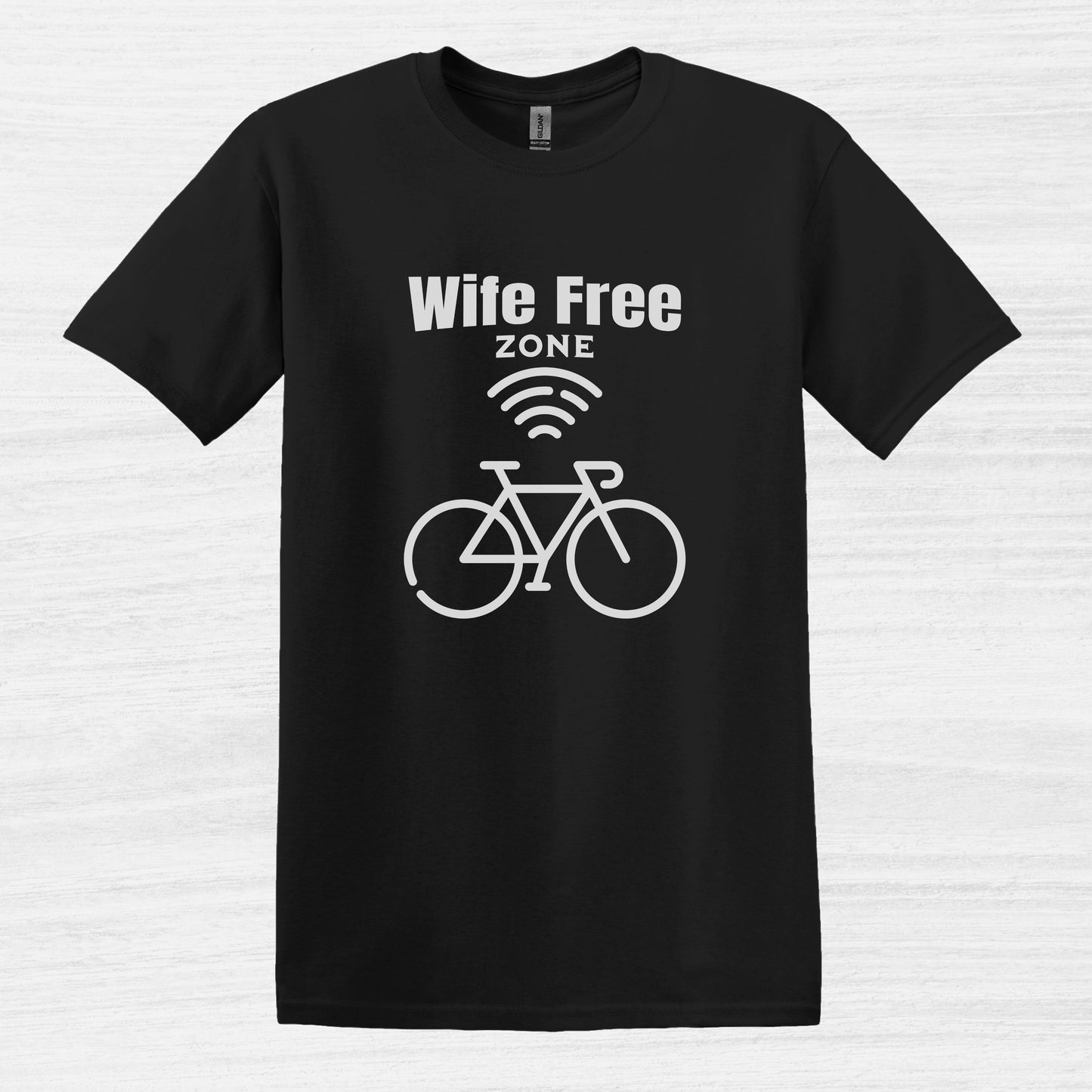Wife Free Zone Bike T-shirt