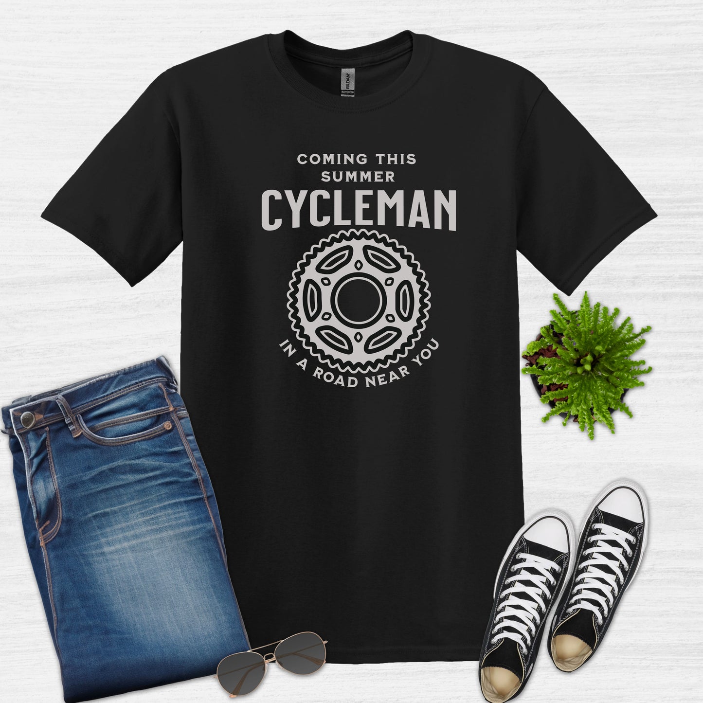 Cycleman coming this summer Bicycles T-Shirt