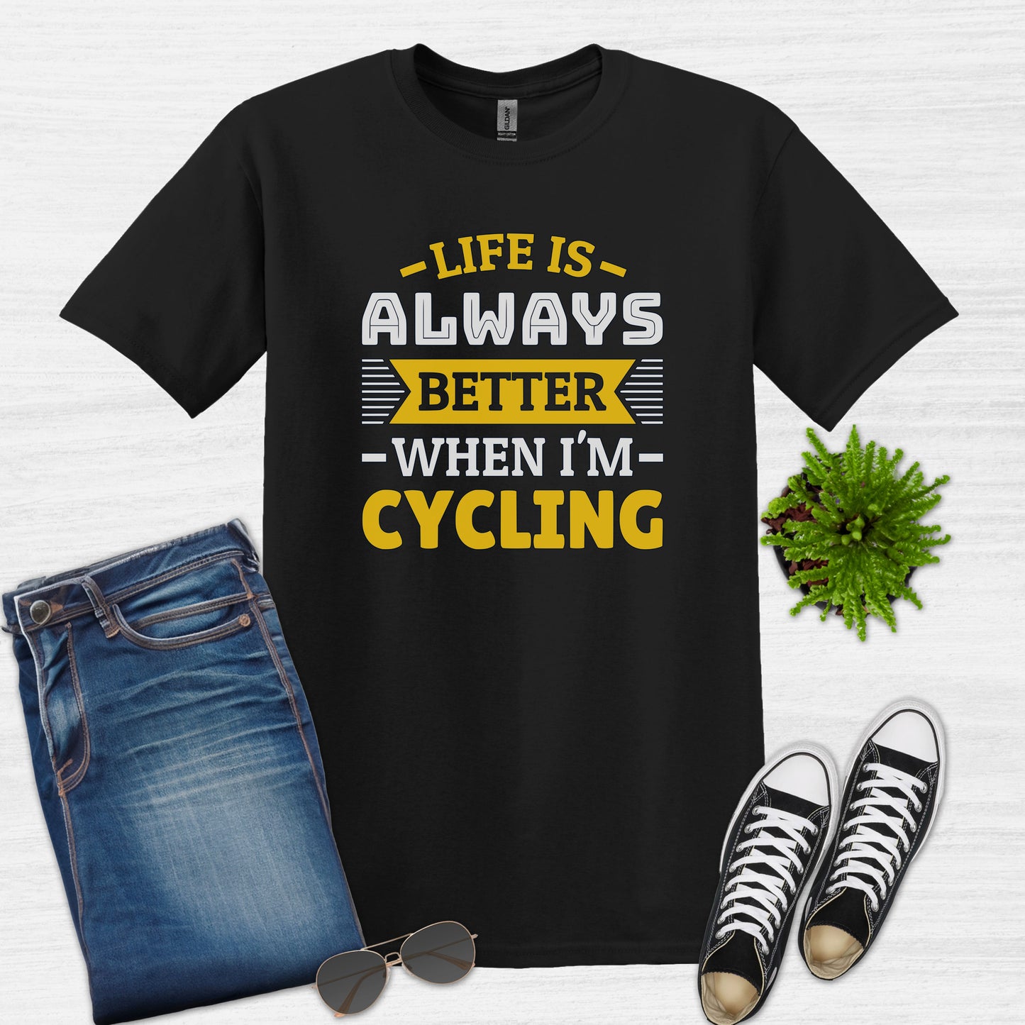 Life is always better when I'm cycling T-Shirt