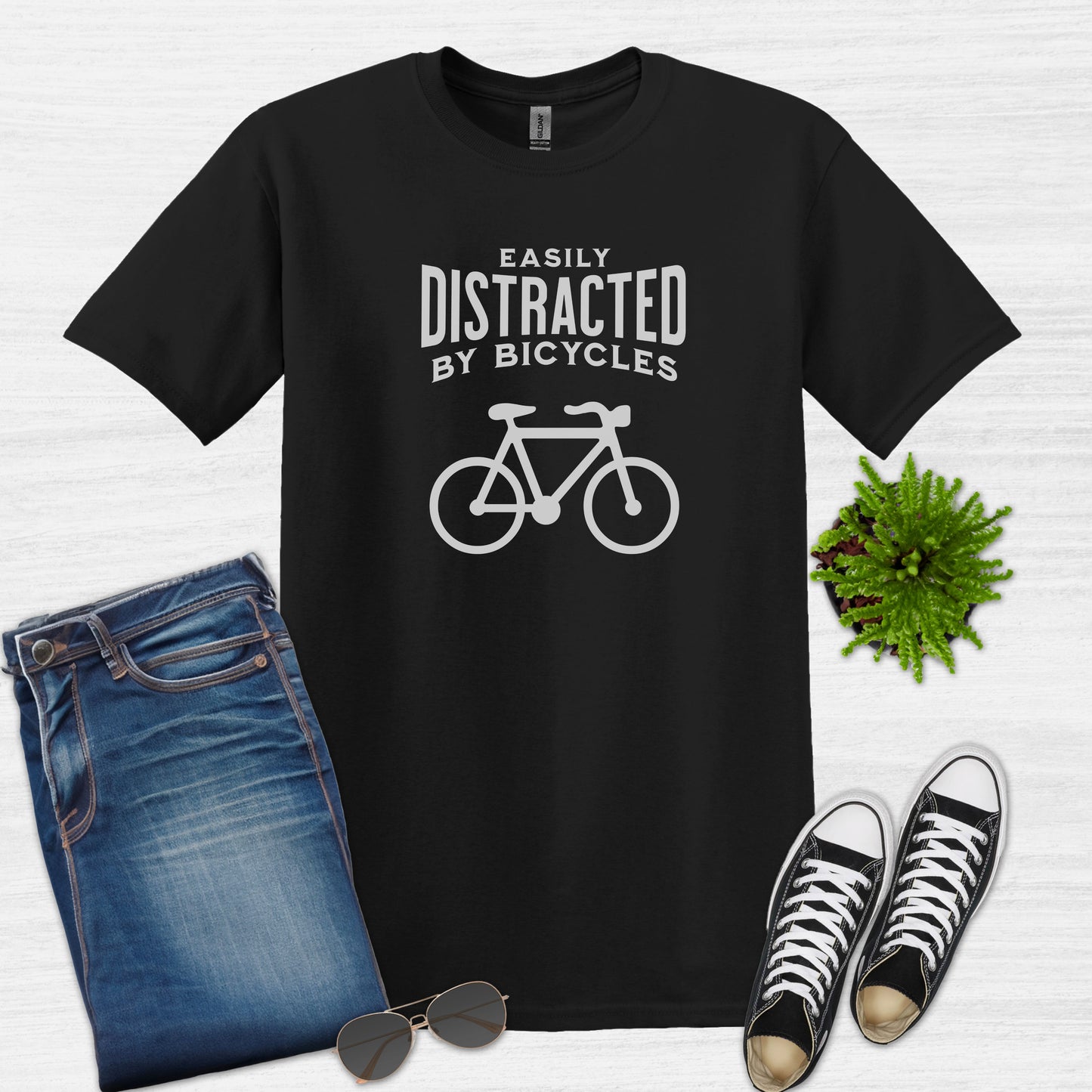 Easily distracted by Bicycles T-Shirt