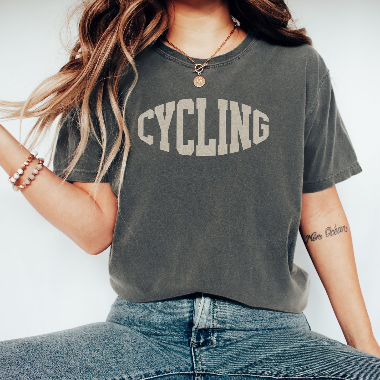 Cool College Vintage Cycling T-Shirt for Women