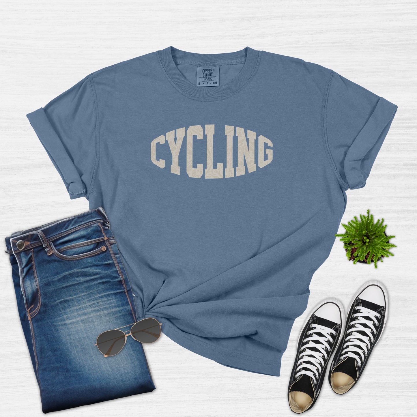 Cool College Vintage Cycling T-Shirt for Women