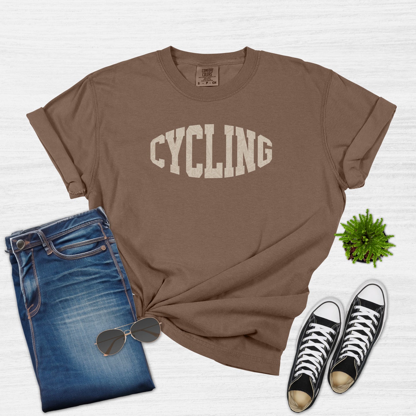 Cool College Vintage Cycling T-Shirt for Women