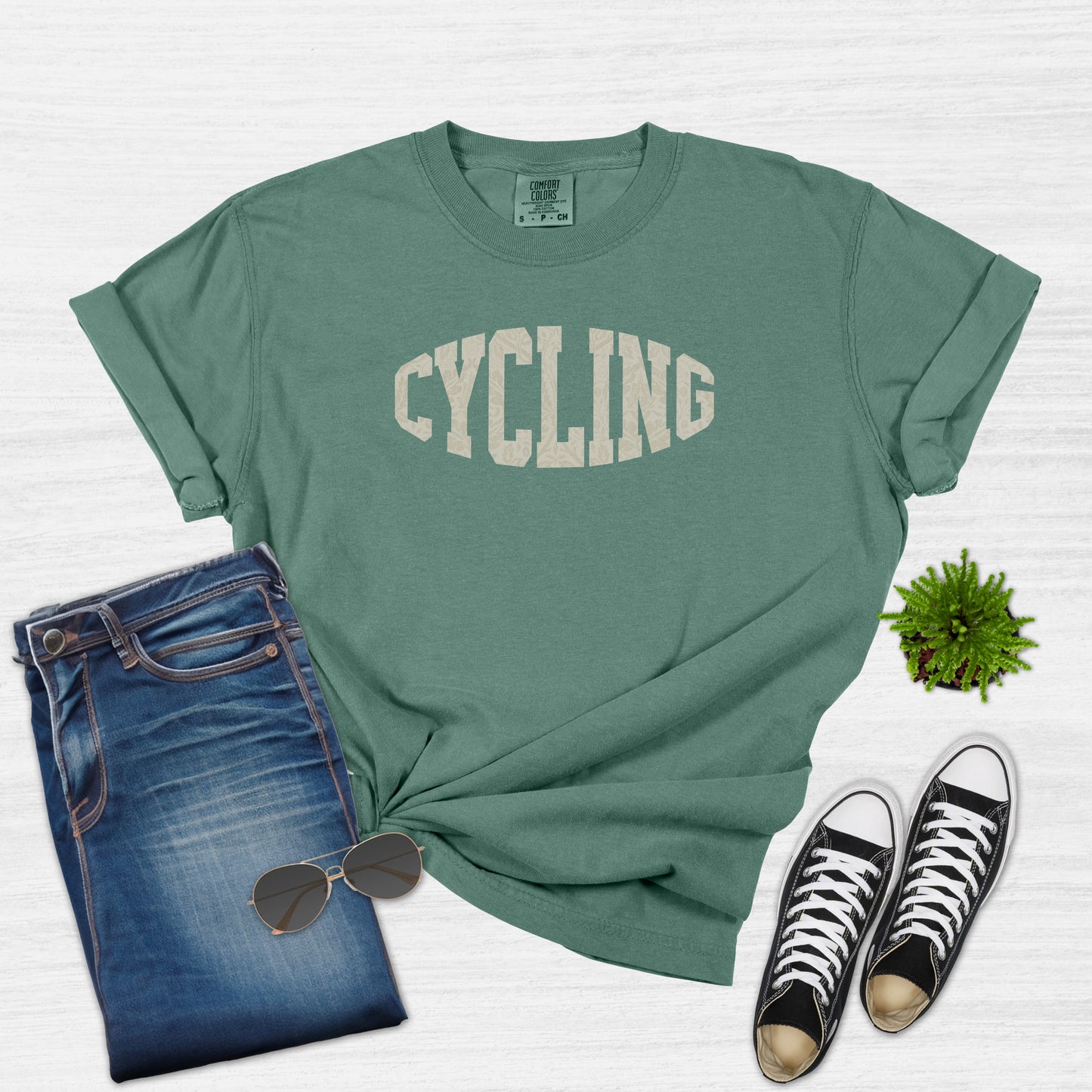 Cool College Vintage Cycling T-Shirt for Women