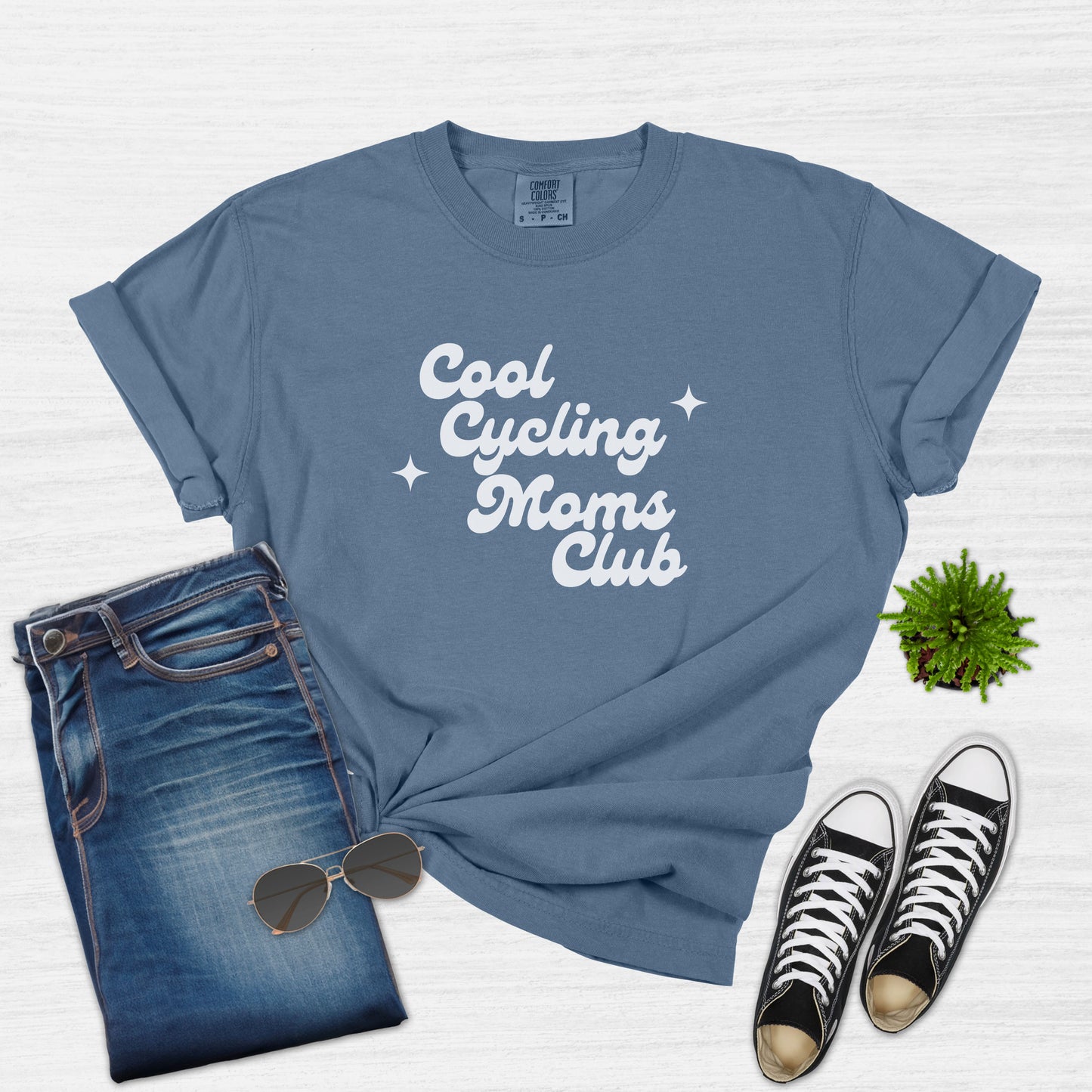 Cool Cycling Moms Club T-Shirt for Women
