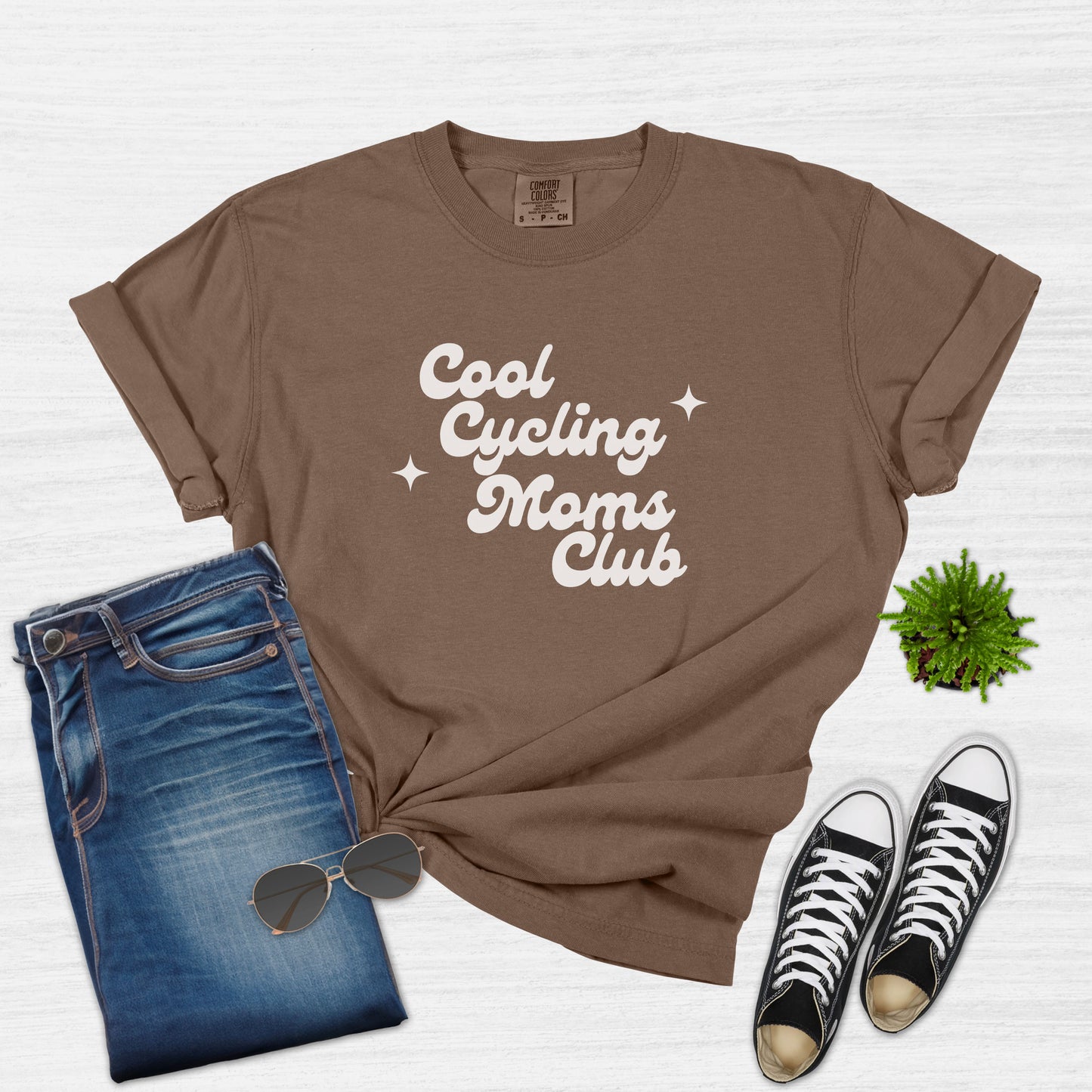 Cool Cycling Moms Club T-Shirt for Women