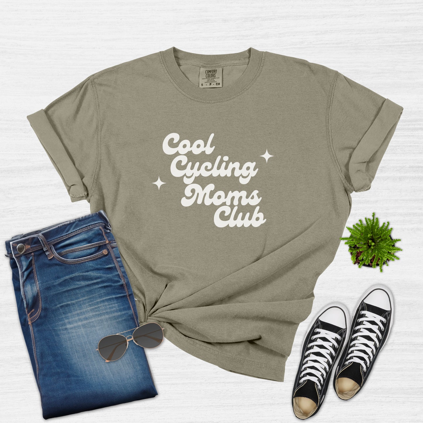 Cool Cycling Moms Club T-Shirt for Women