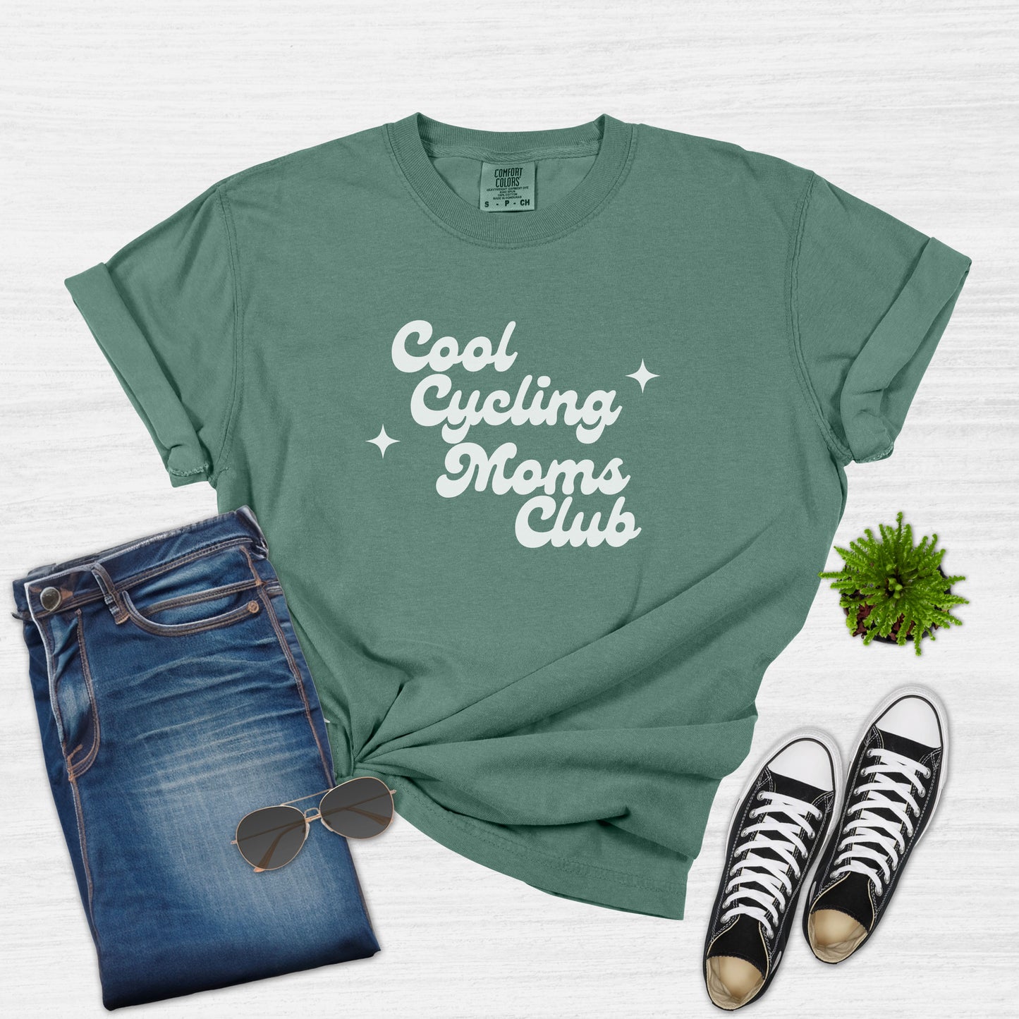 Cool Cycling Moms Club T-Shirt for Women