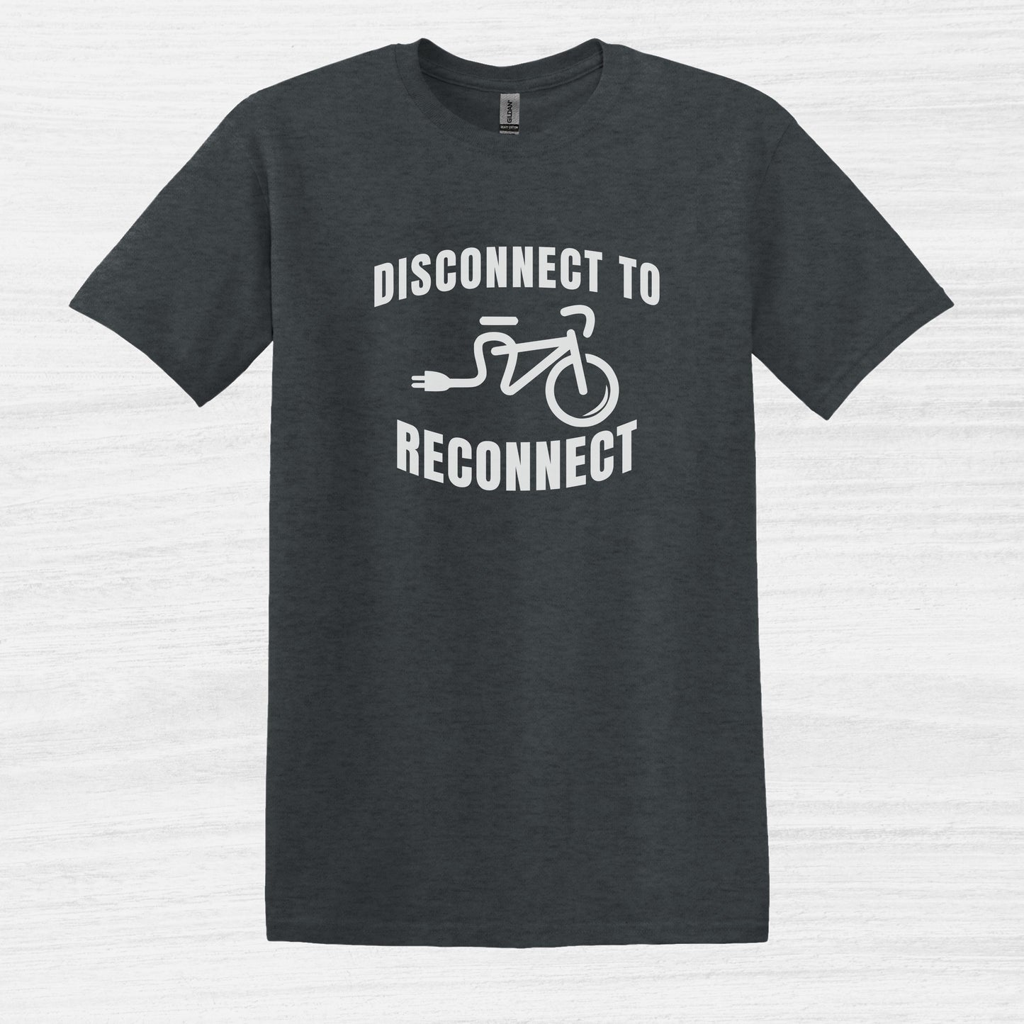 Disconnect To Reconnect Bicycle T-Shirt