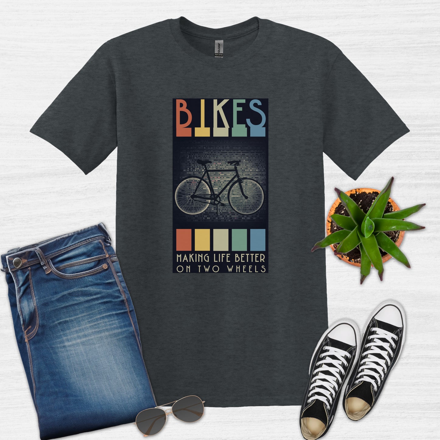 Camiseta Bicicletas que mejoran la vida sobre dos ruedas