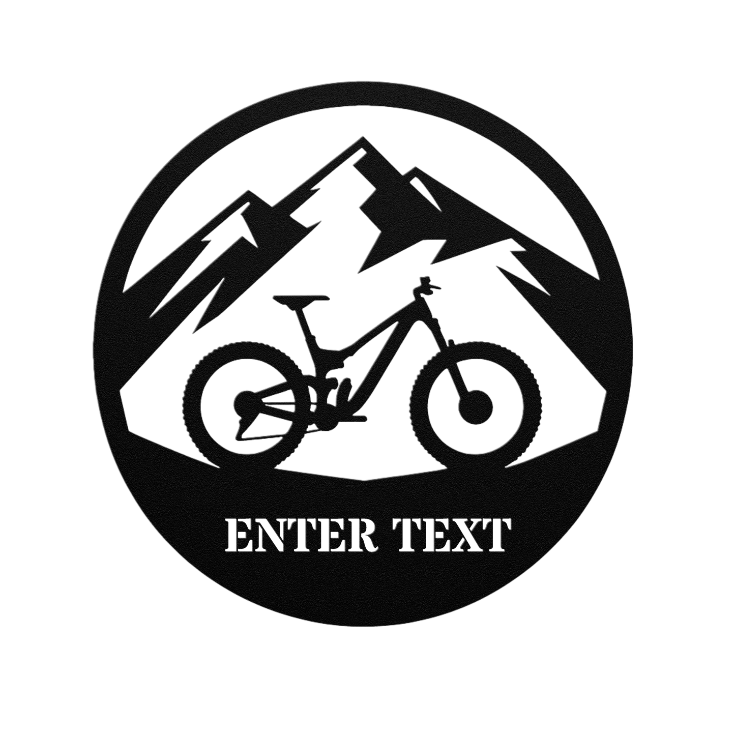 Personalized Mountain Bike MTB Metal Sign
