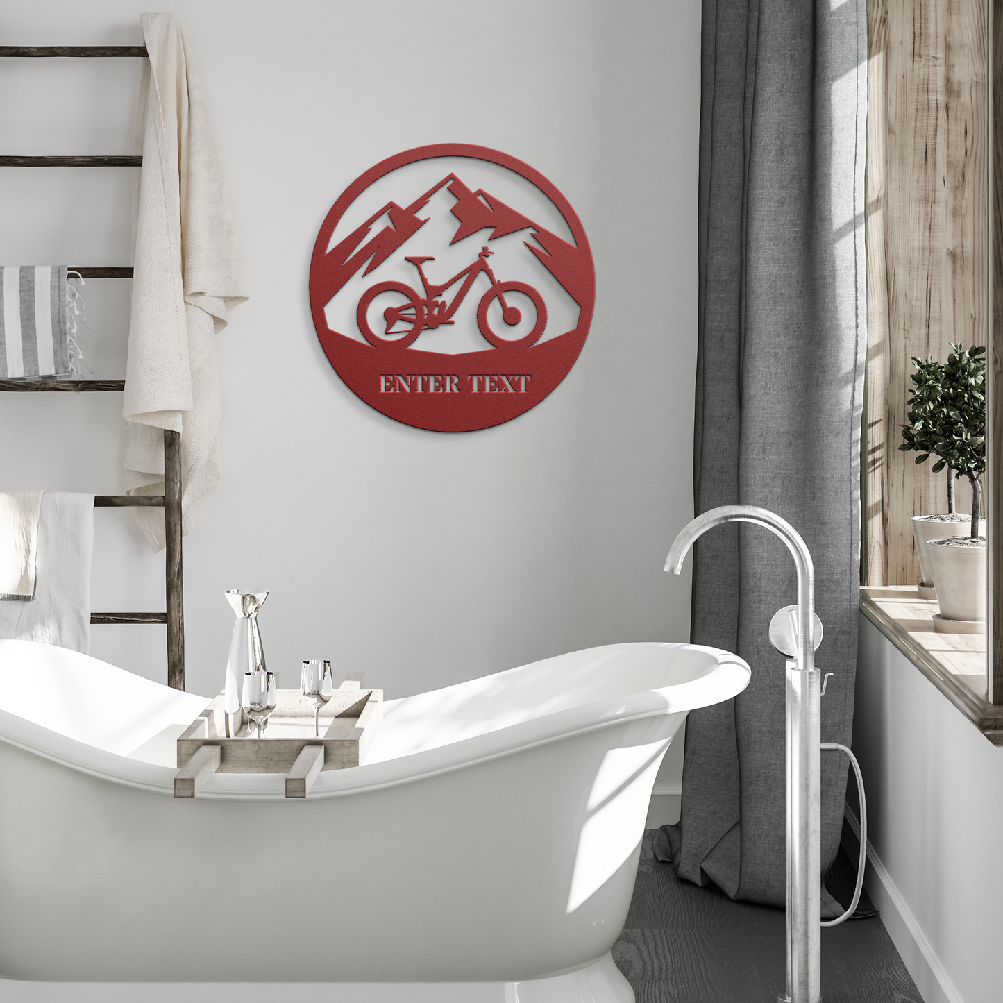 Personalized Mountain Bike MTB Metal Sign