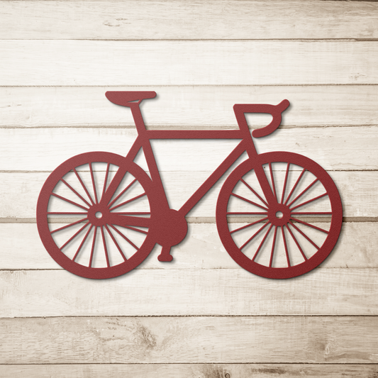 Race Bicycle Metal Sign