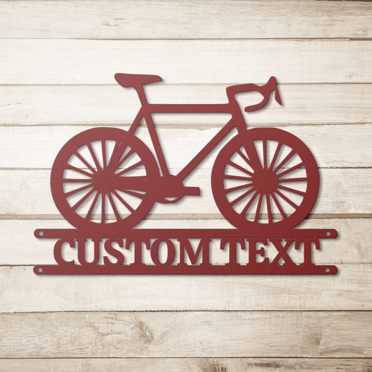 Personalized Bicycle Metal Sign Wall Art