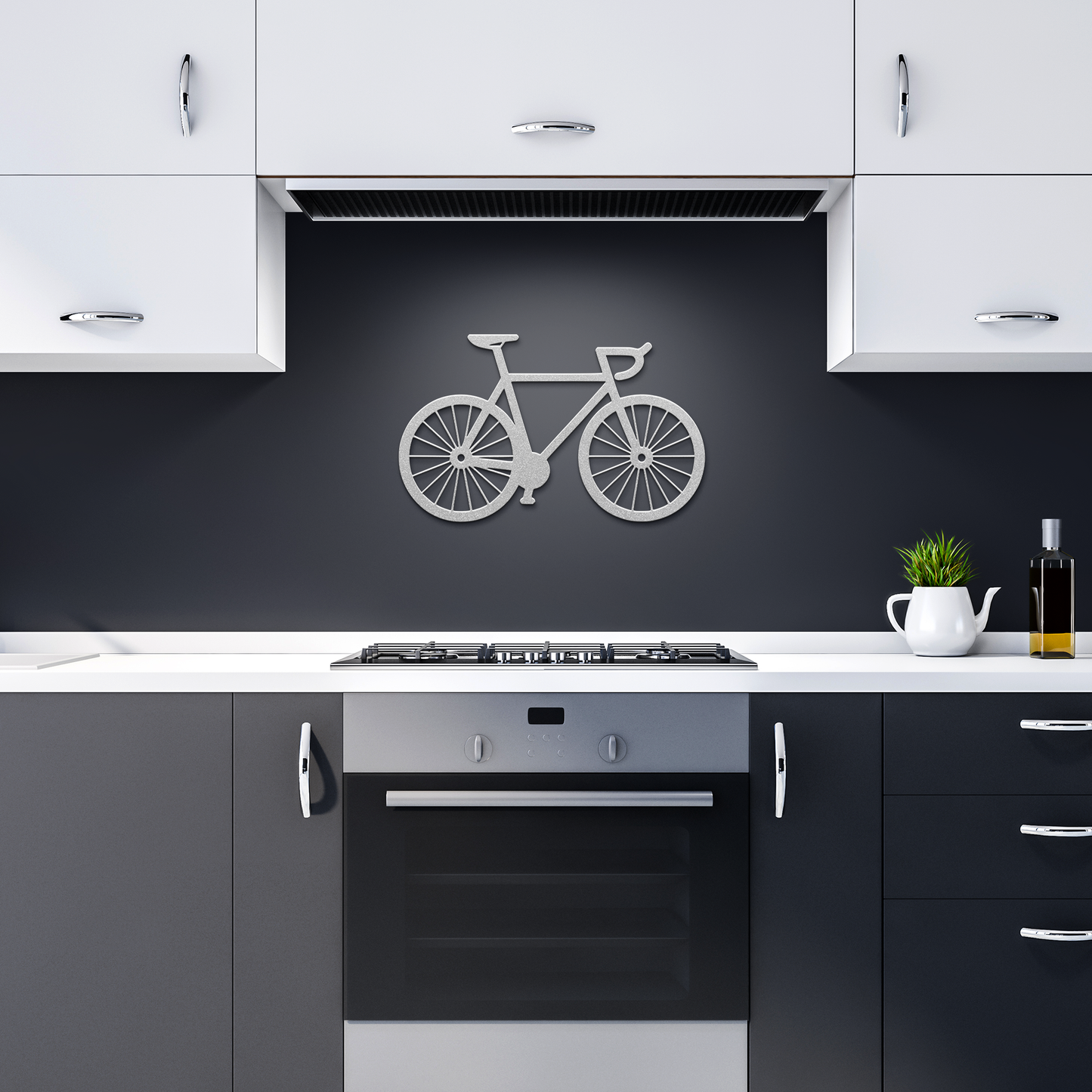 Race Bicycle Metal Sign