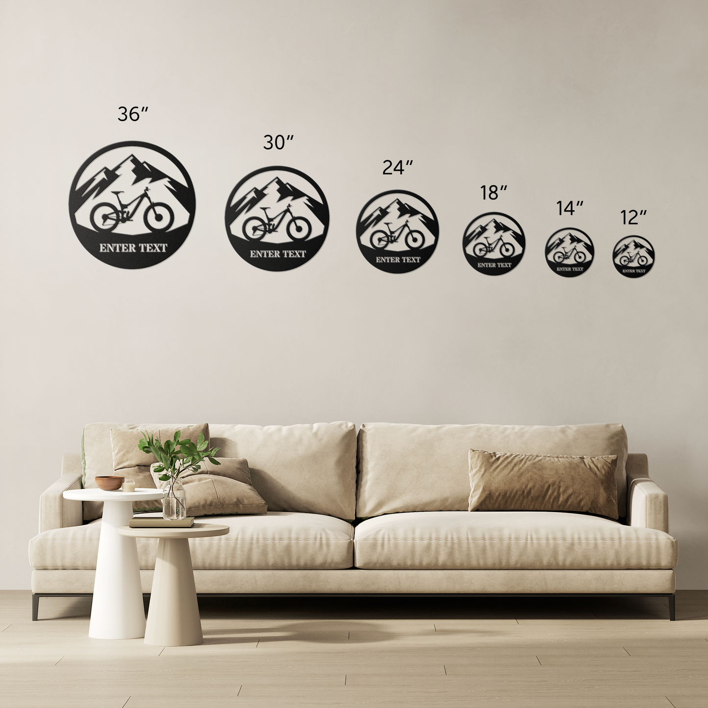 Personalized Mountain Bike MTB Metal Sign