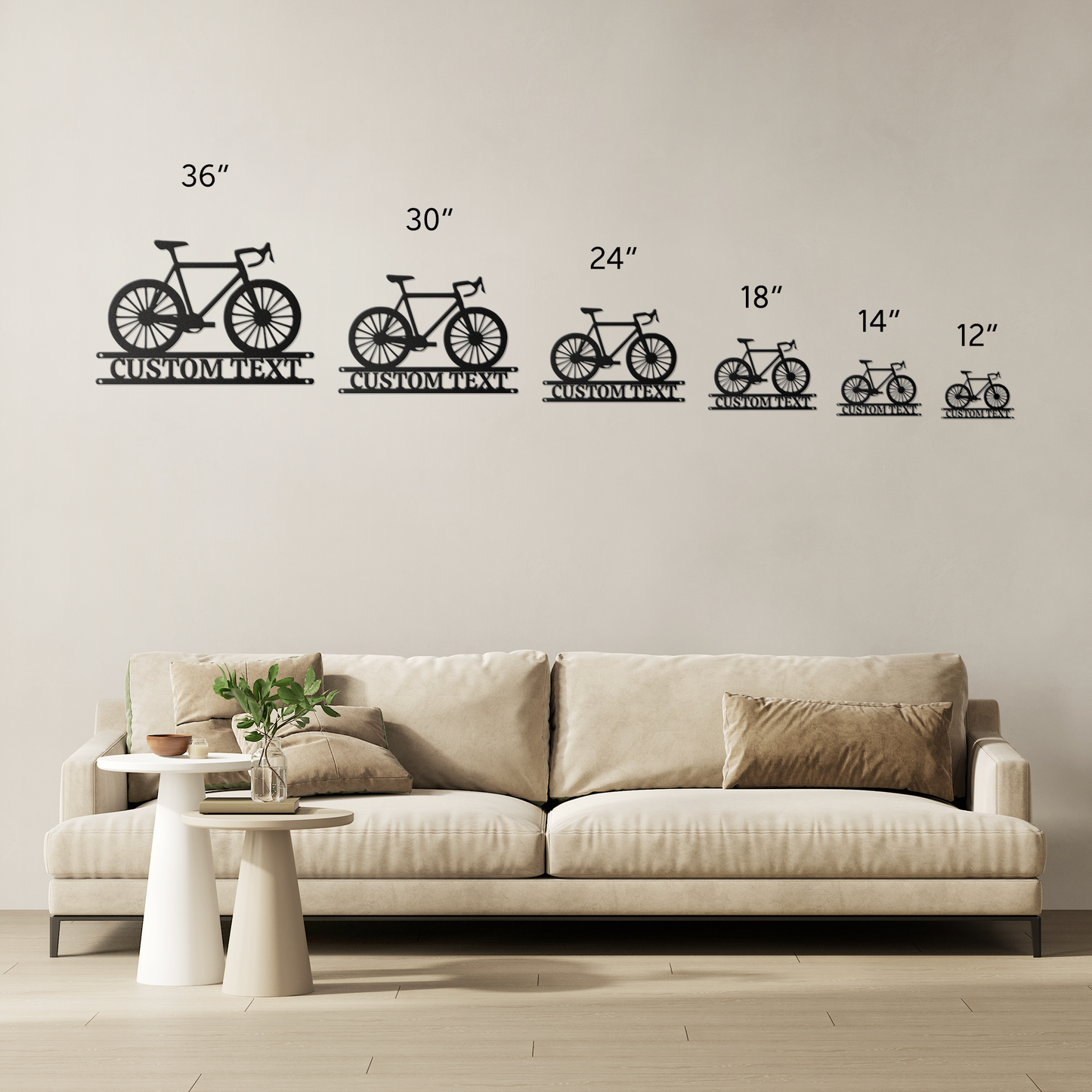 Personalized Bicycle Metal Sign Wall Art