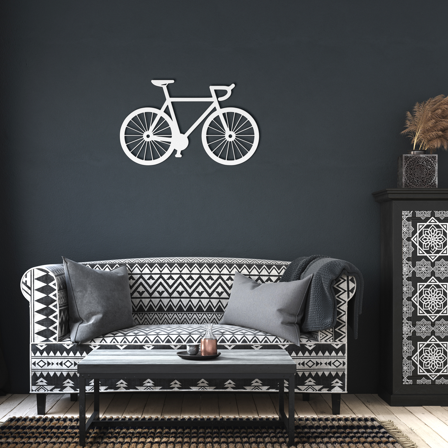 Race Bicycle Metal Sign