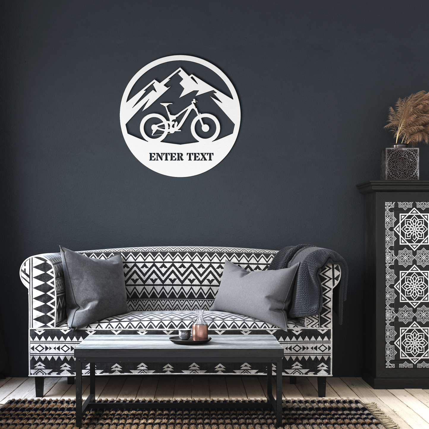 Personalized Mountain Bike MTB Metal Sign