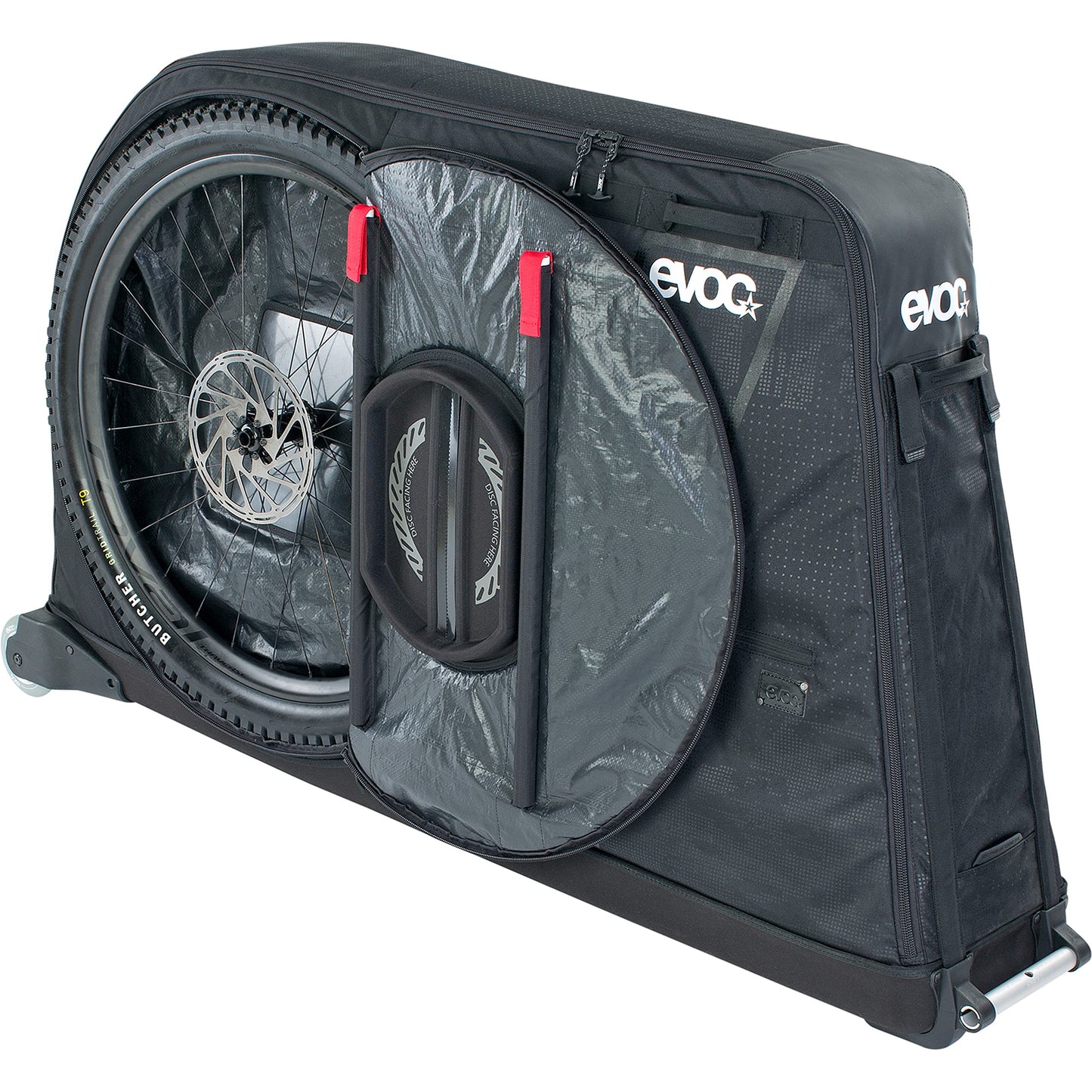 EVOC Bike Bag PRO Lightweight Bike Transport Bag (incl. Clip-ON Wheel 2.0, DISC Protection, Fork Mount stabilisation, Bike Stand PRO 4