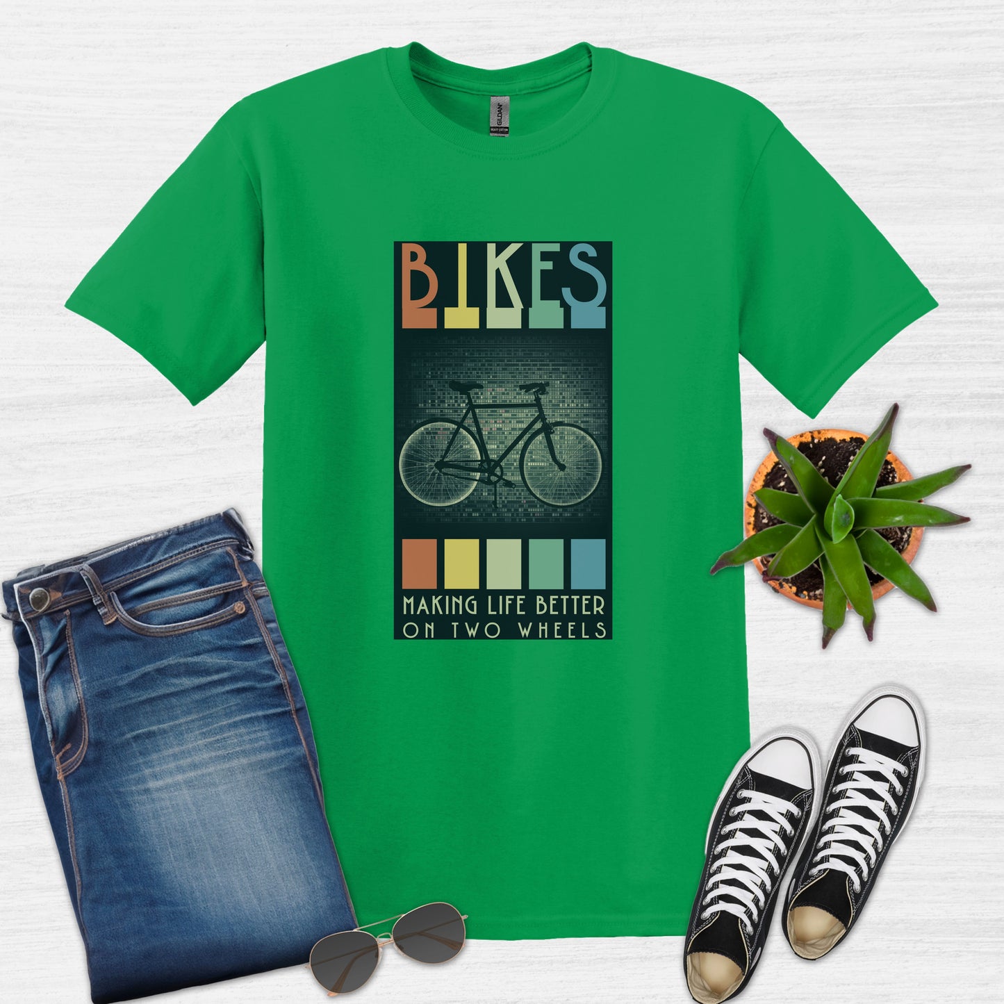 Camiseta Bicicletas que mejoran la vida sobre dos ruedas
