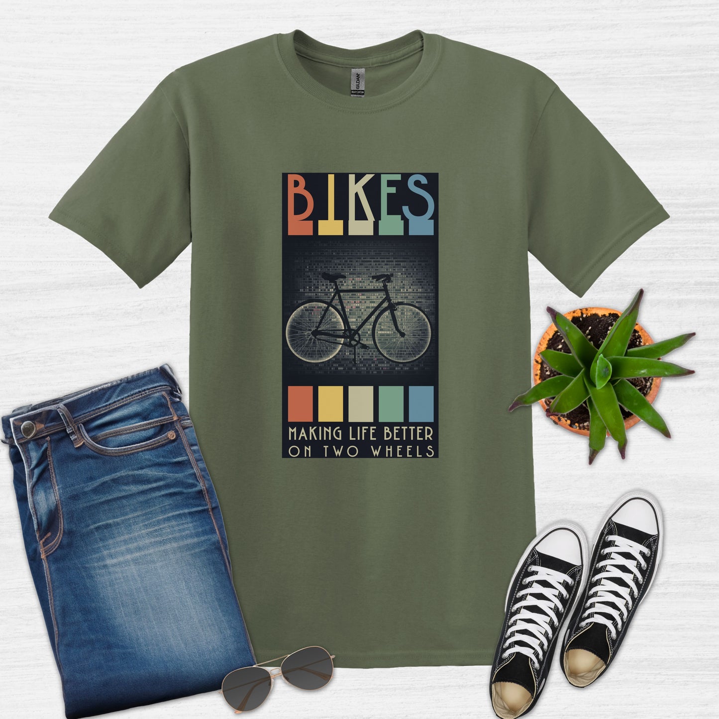 Camiseta Bicicletas que mejoran la vida sobre dos ruedas