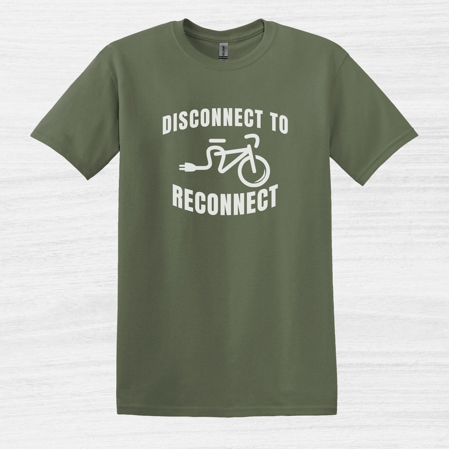 Disconnect To Reconnect Bicycle T-Shirt