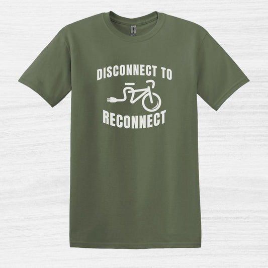 Disconnect To Reconnect Bicycle T-Shirt