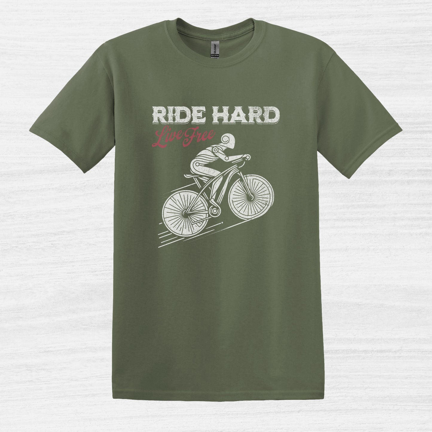 Ride Hard Live Free Bike T-Shirt