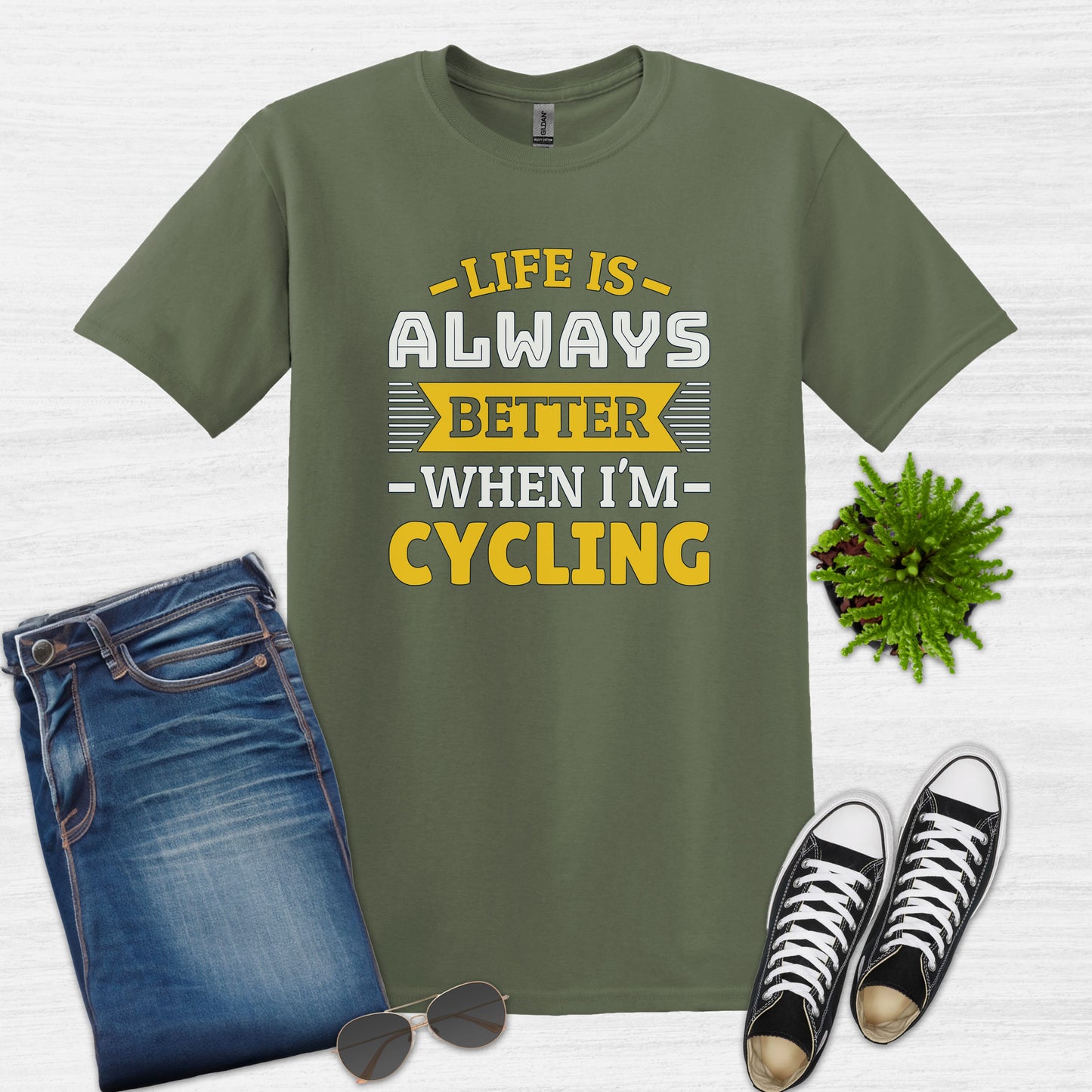 Life is always better when I'm cycling T-Shirt