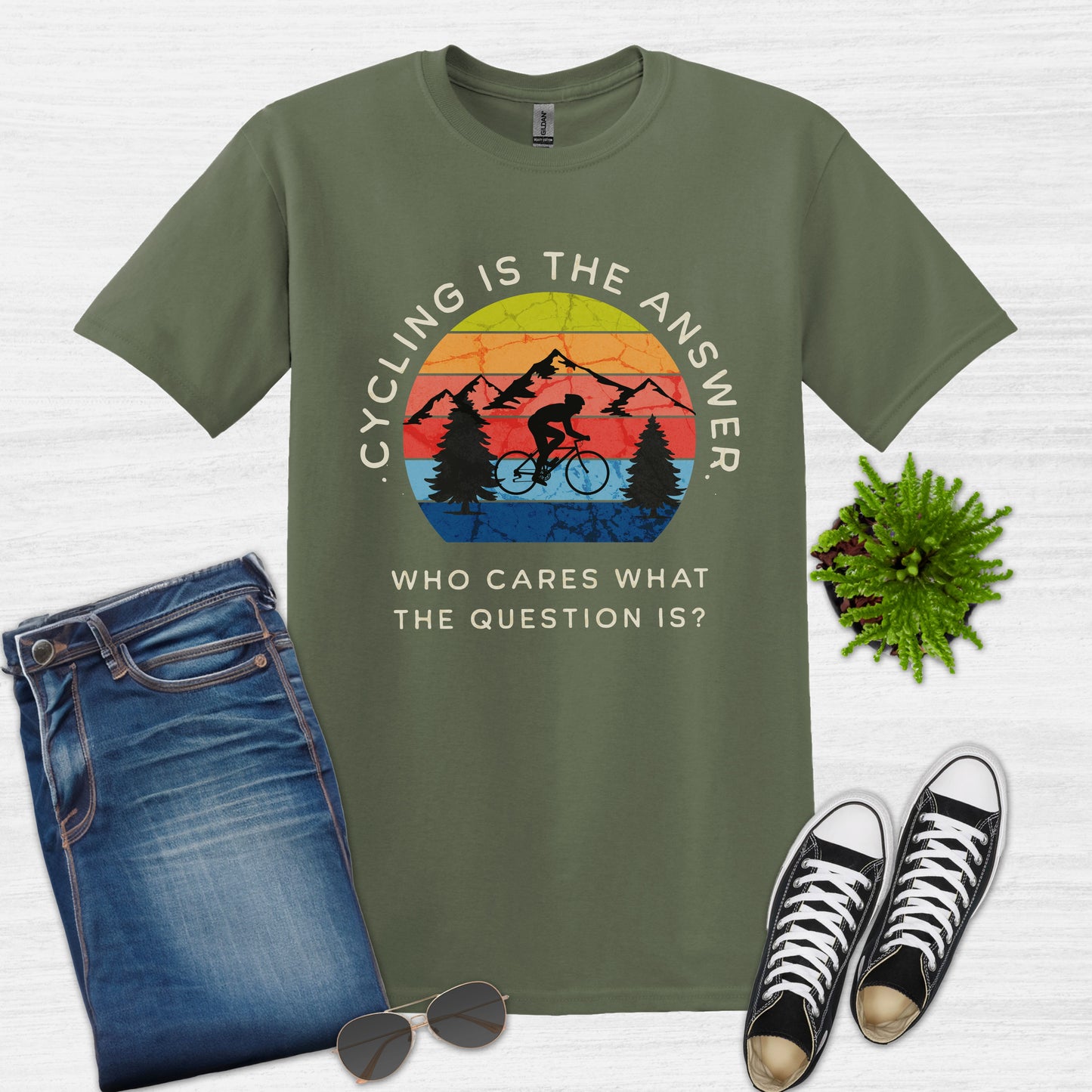 Cycling is the Answer T-Shirt