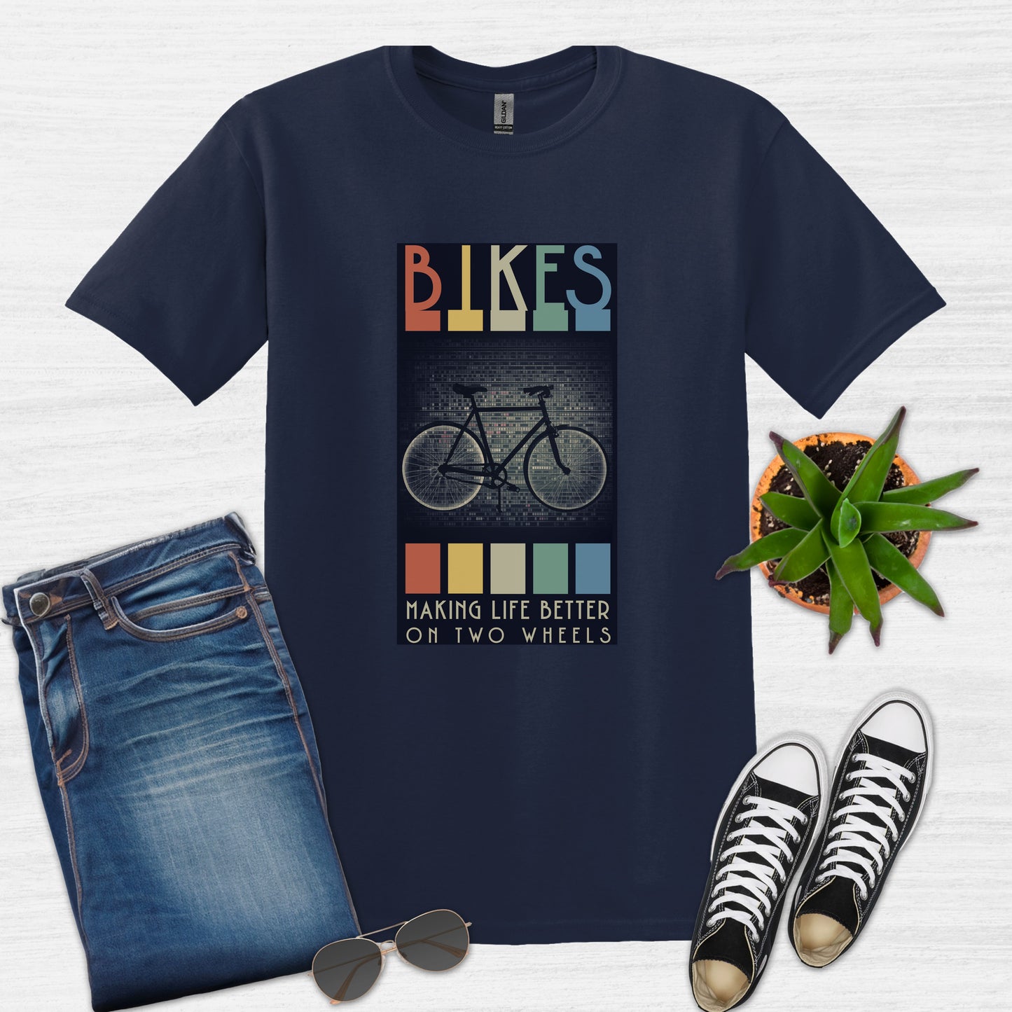 Camiseta Bicicletas que mejoran la vida sobre dos ruedas