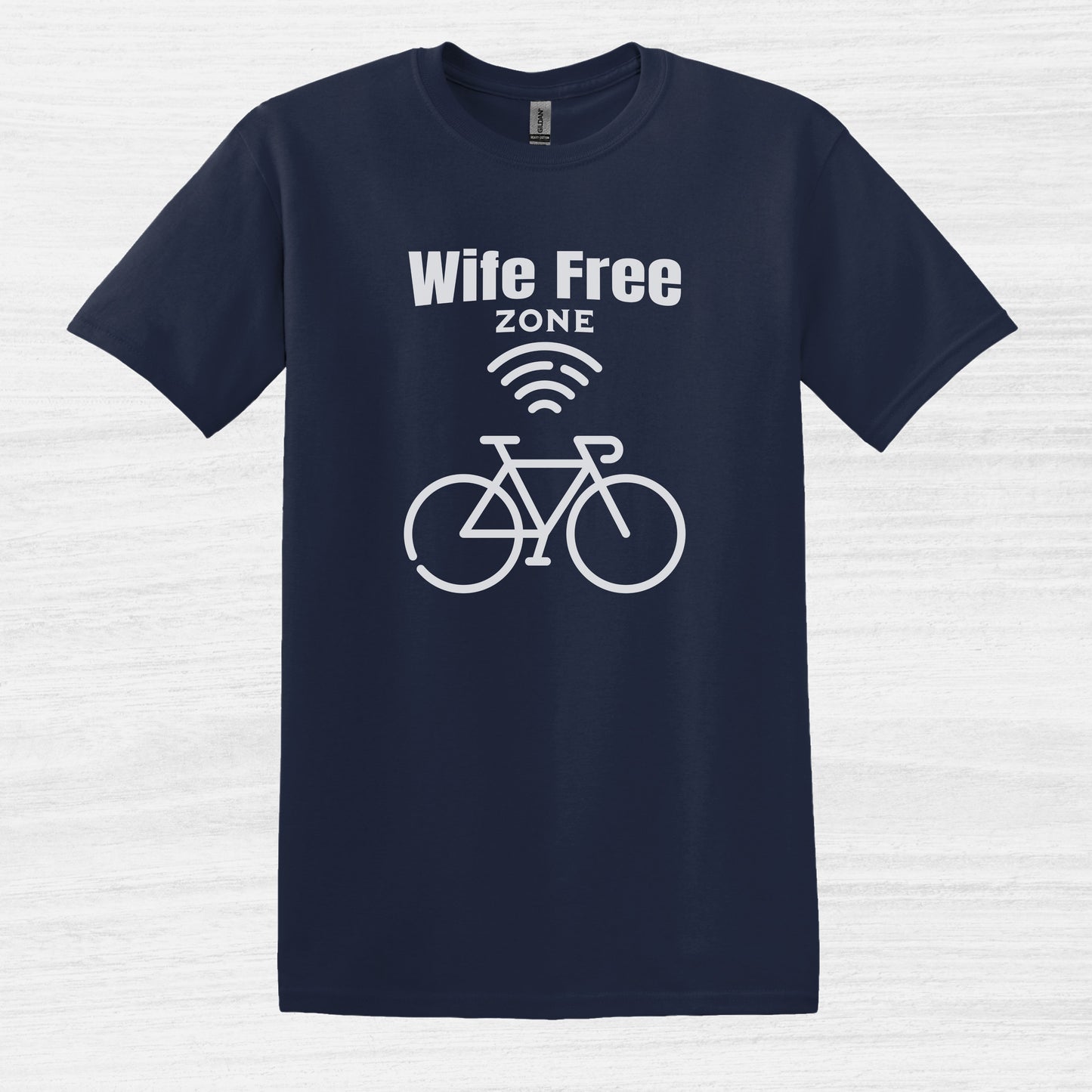 Wife Free Zone Bike T-shirt